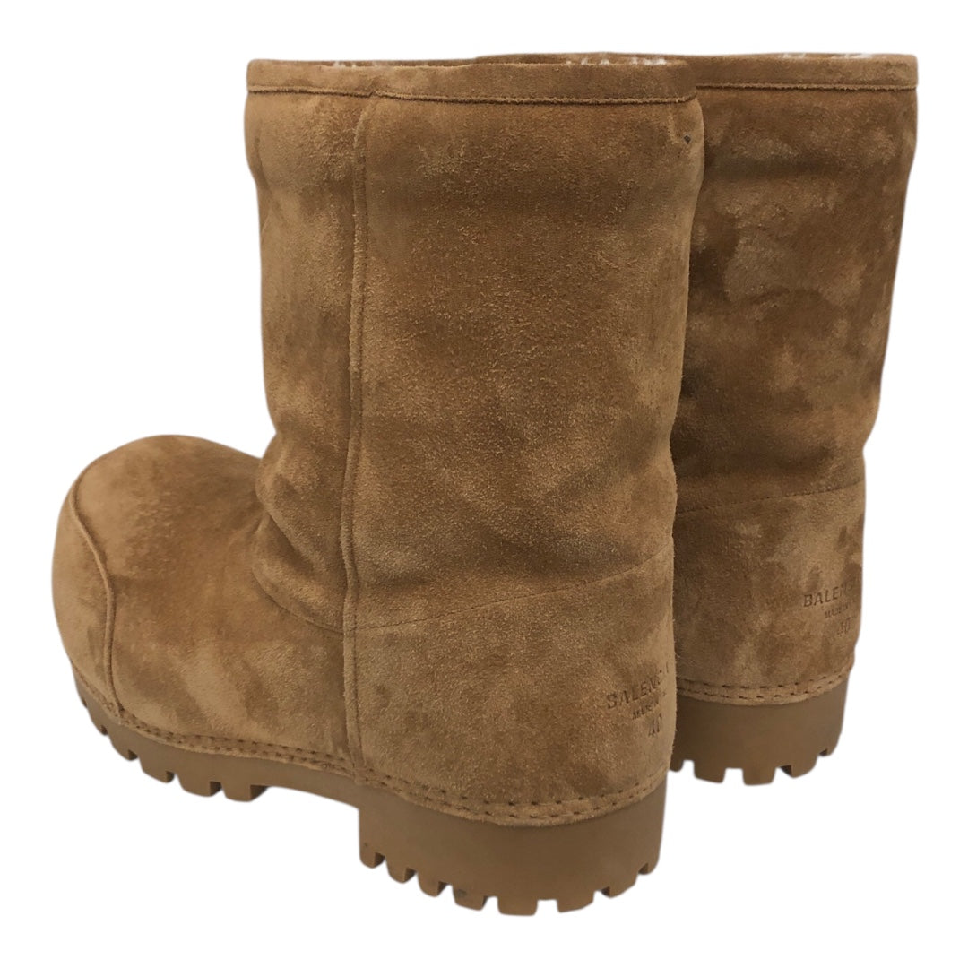 BALENCIAGA/Shoes/EU 40/Suede/CML/U-Tip/Alaska Fur Low Boot view 2