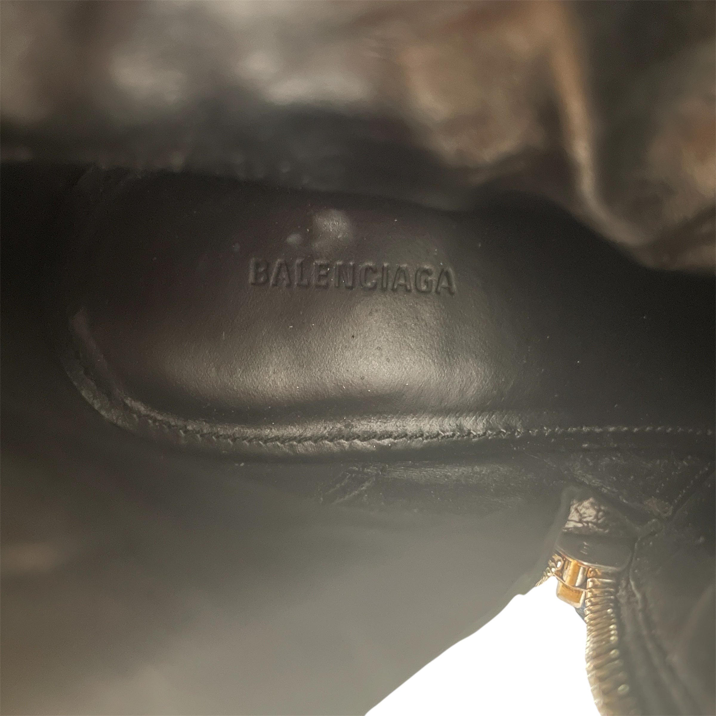 BALENCIAGA/Heels/EU 36/Leather/BLK/Cagole 55mm leather boots view 5