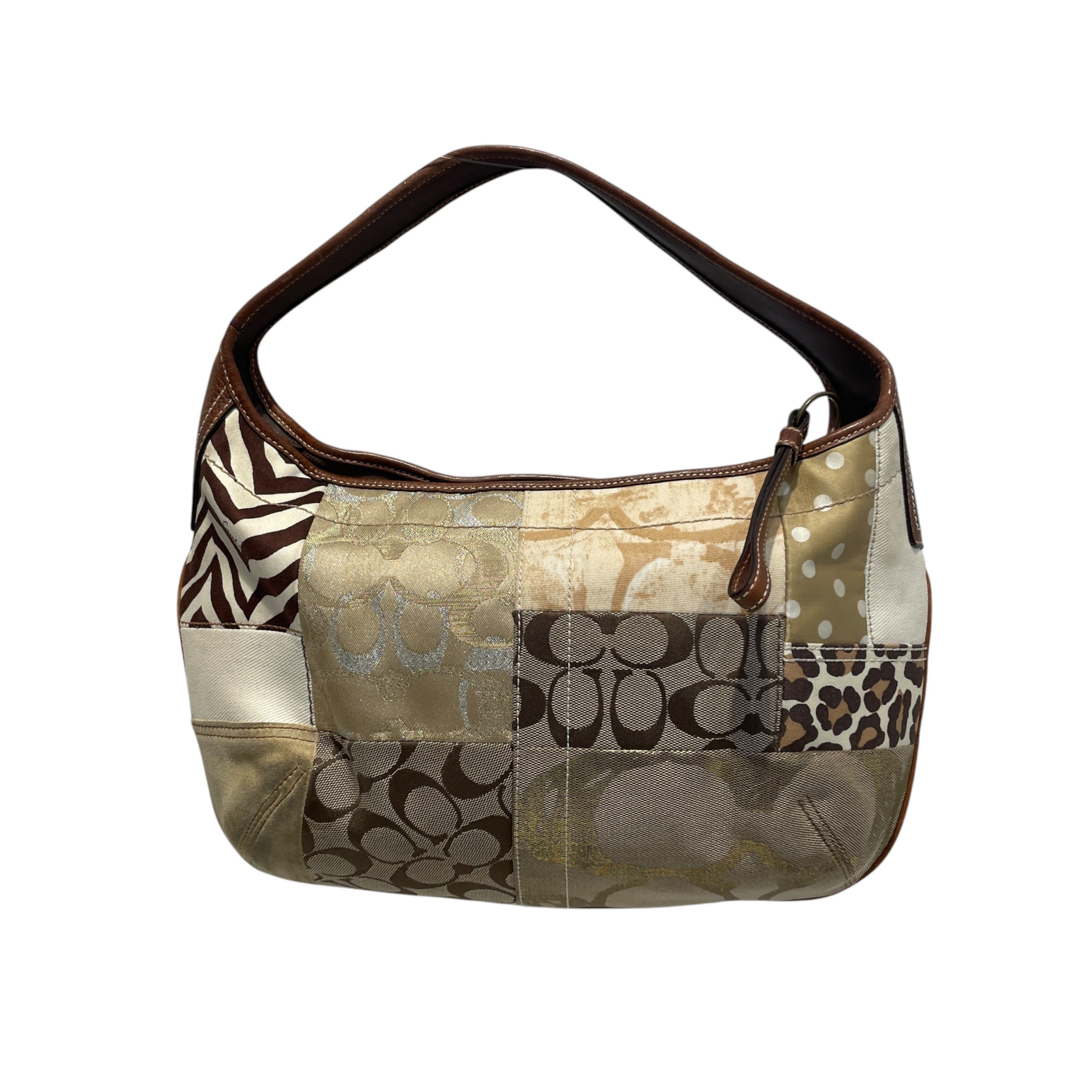 COACH/Hand Bag/Monogram/Cotton/MLT/Patchwork Handbag view 3