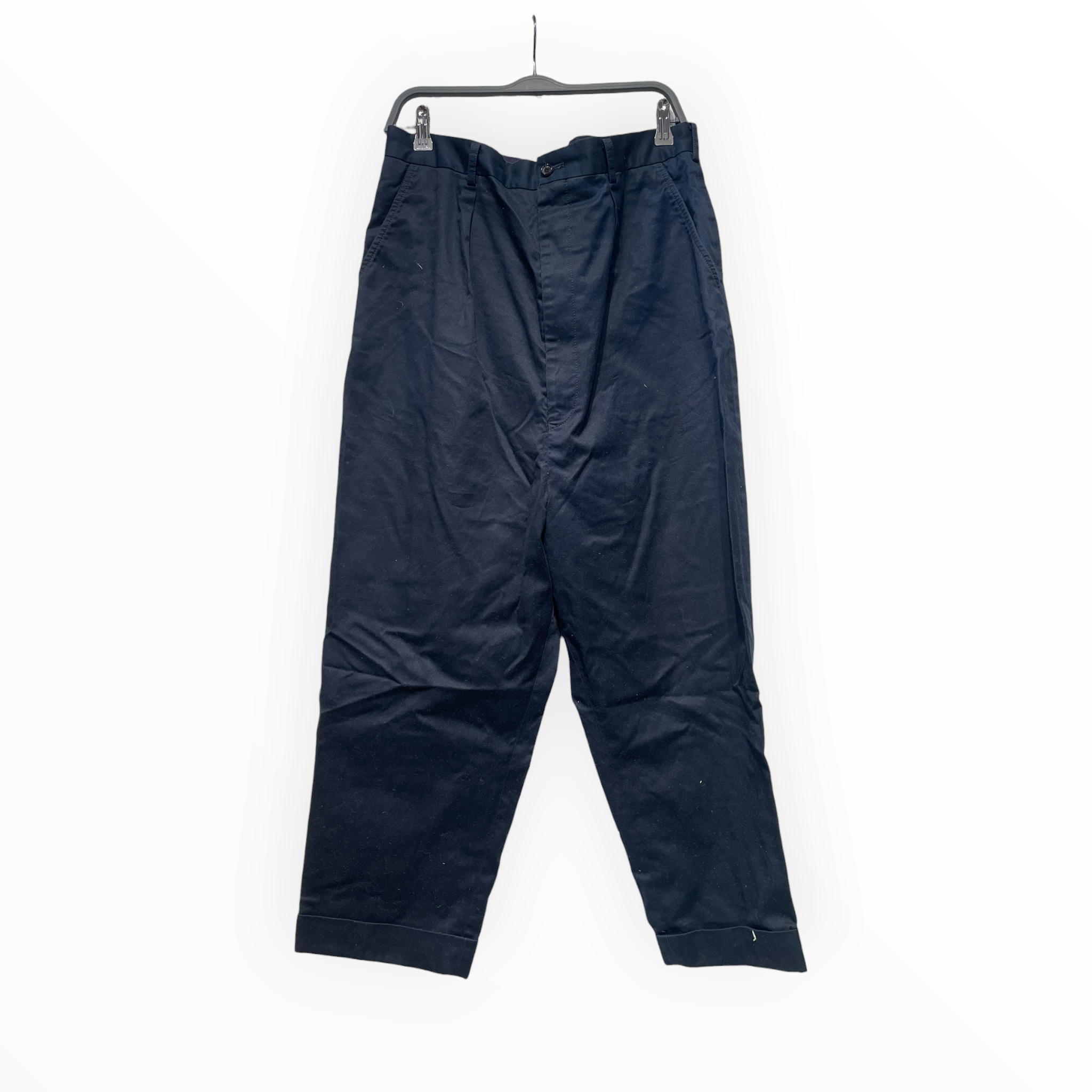 COMME des GARCONS HOMME/Straight Pants/L/Cotton/NVY/ view 1