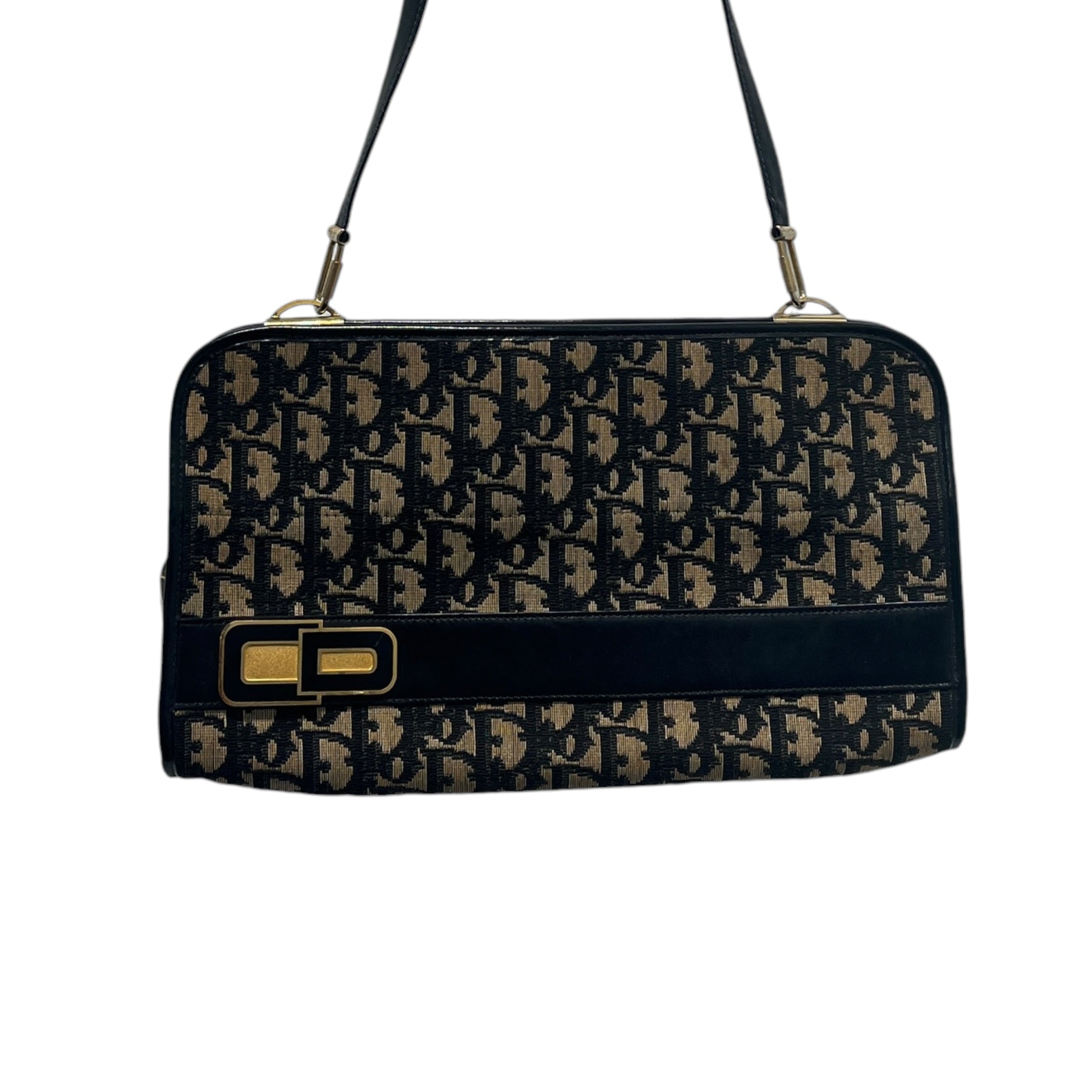 Christian Dior/Bag/Monogram/Cotton/BLK/VTG trotter monogram bag view 1