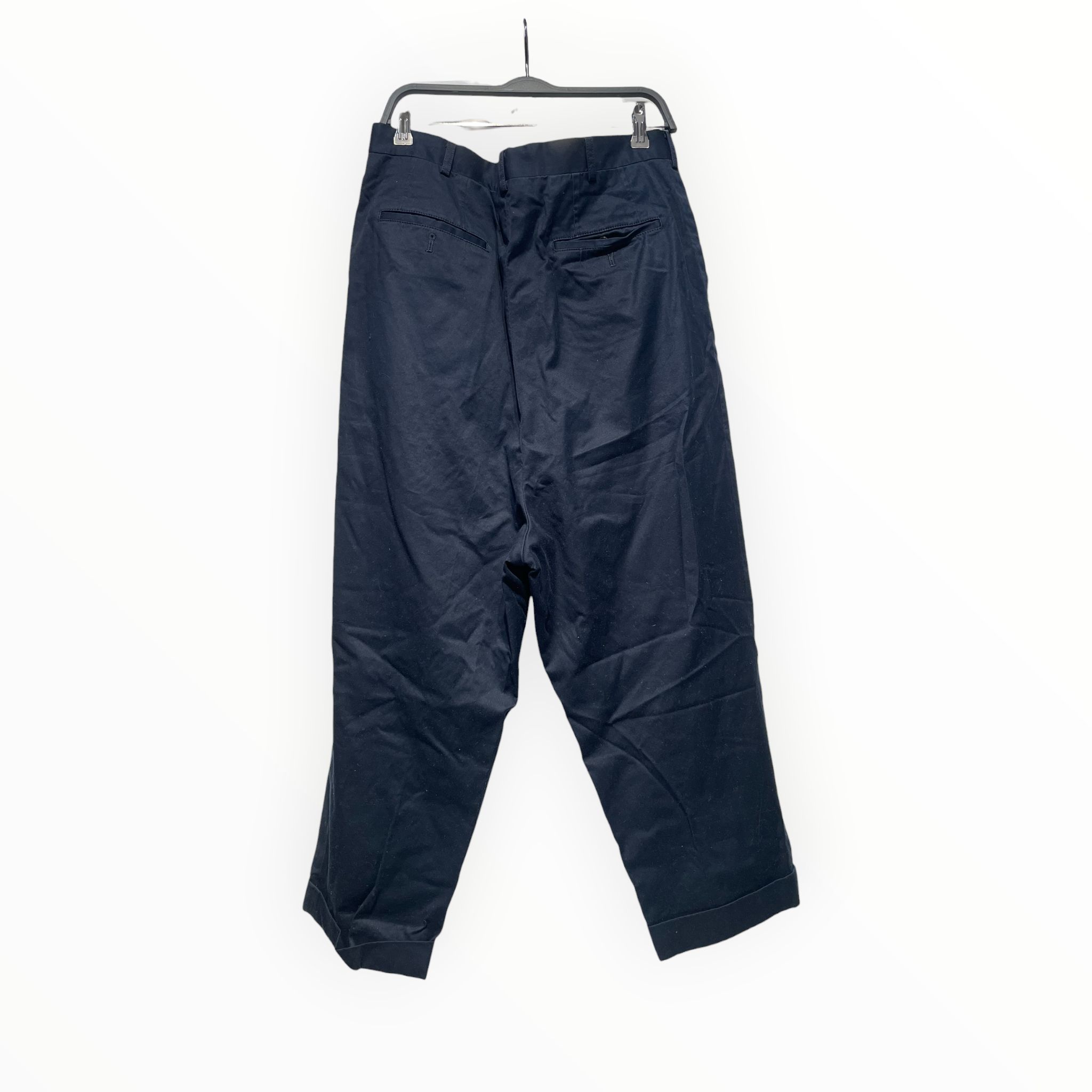 COMME des GARCONS HOMME/Straight Pants/L/Cotton/NVY/ view 2