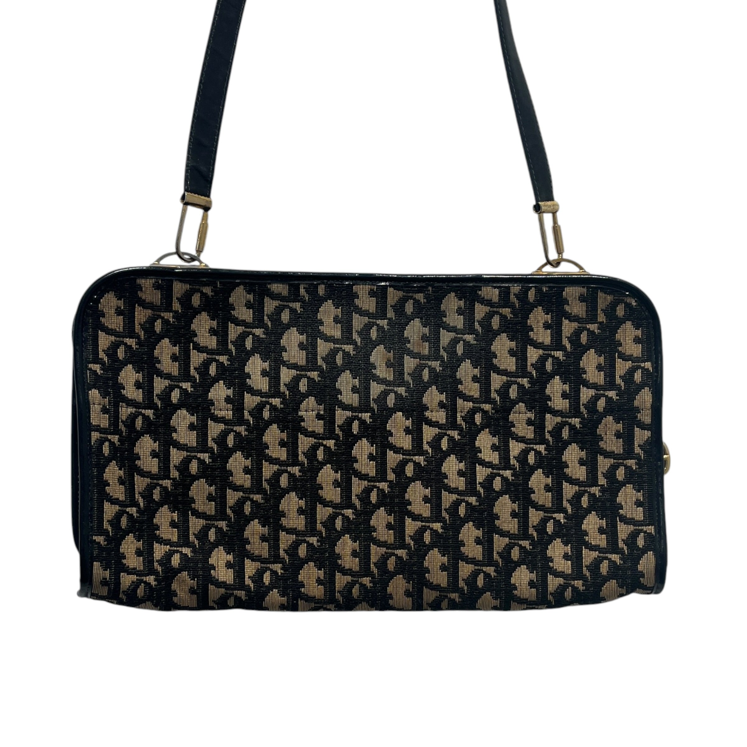 Christian Dior/Bag/Monogram/Cotton/BLK/VTG trotter monogram bag view 2