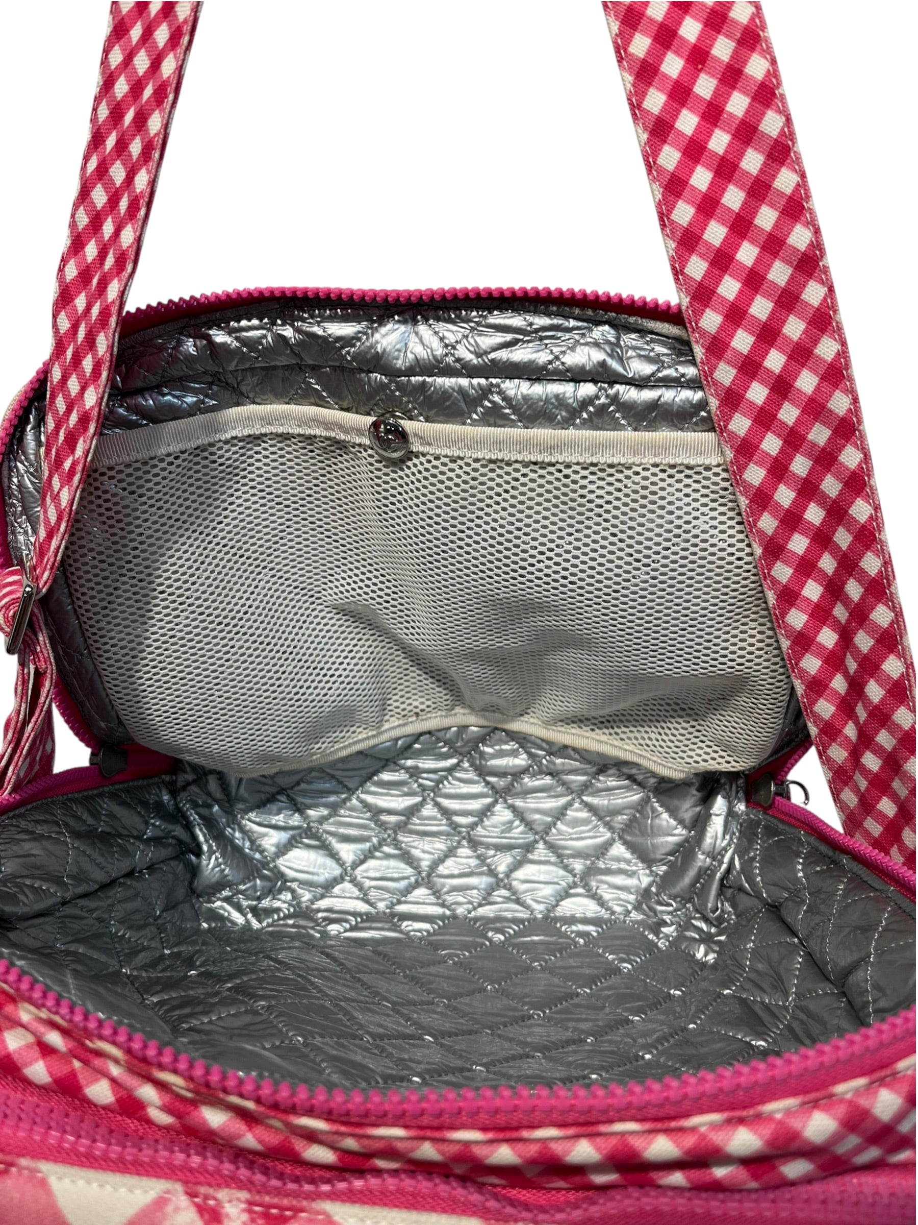 CHANEL/Bag/Gingham Check/PNK/CANVAS LUNCH BOX view 4