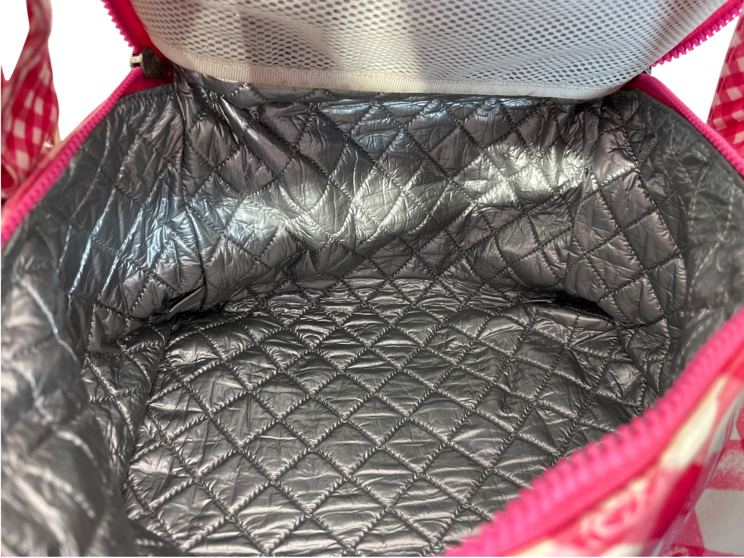 CHANEL/Bag/Gingham Check/PNK/CANVAS LUNCH BOX view 5
