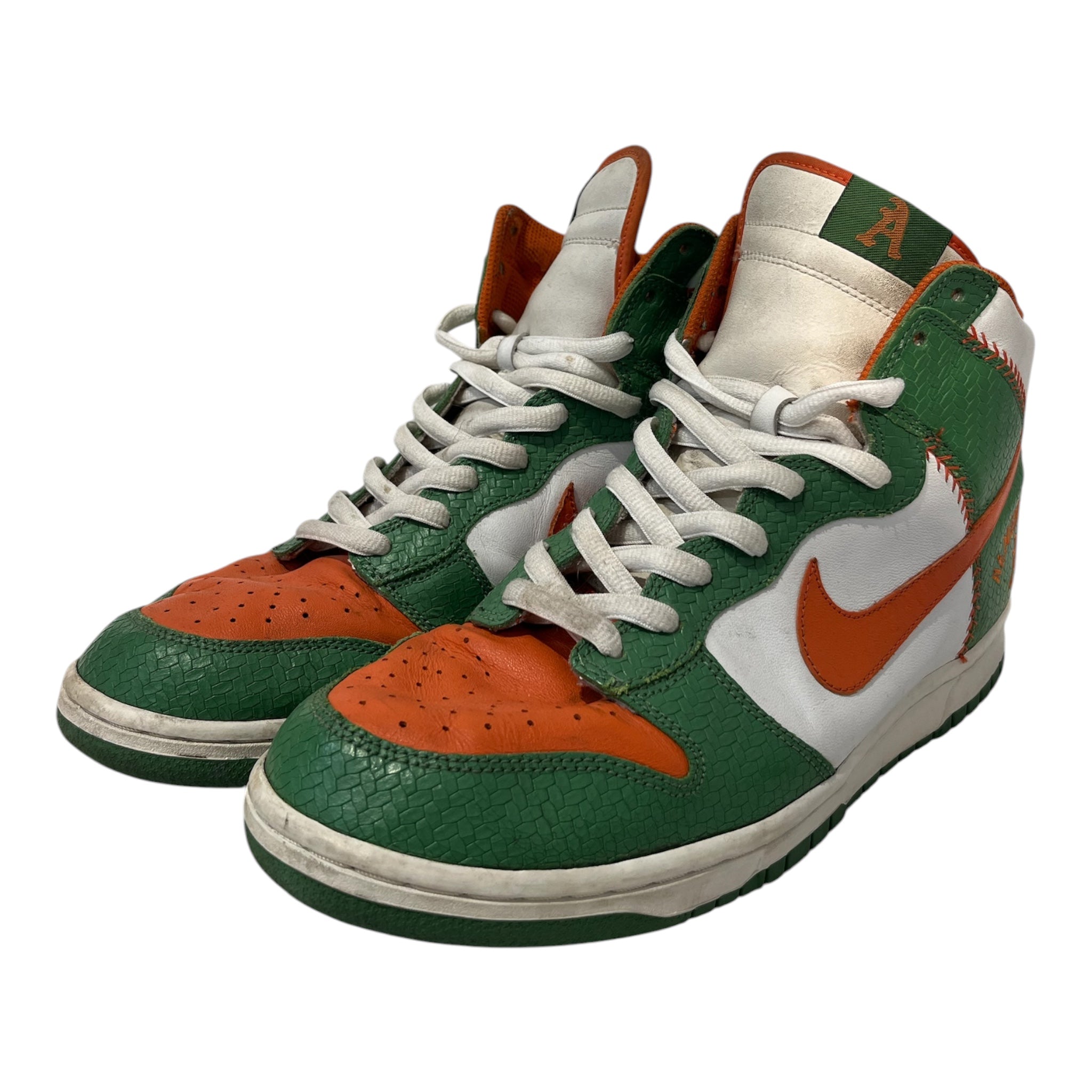 NIKE/Low-Sneakers/US 12/Leather/GRN/ALEMDSARES GREEN view 1