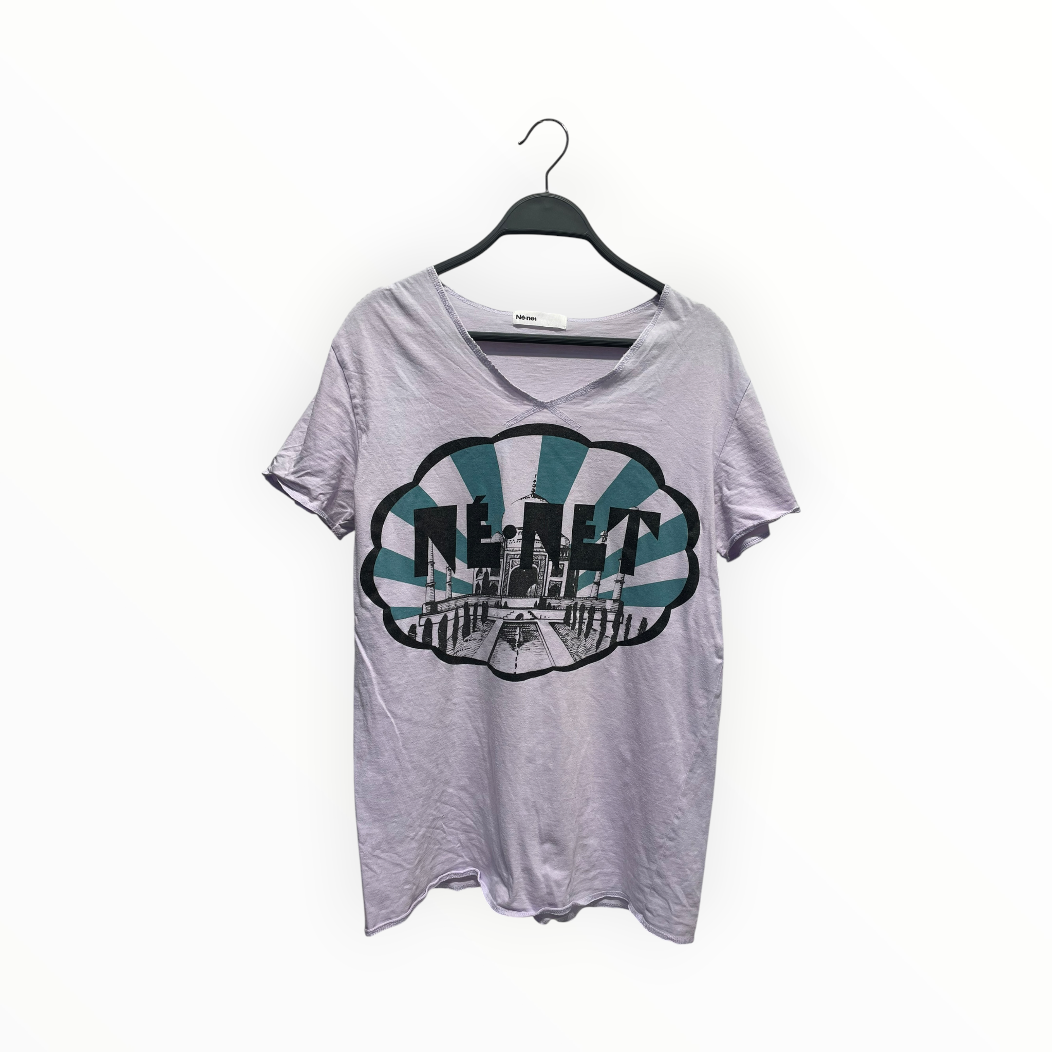 Ne-net/T-Shirt/2/Cotton/PPL/TAJ MAHAL GRAPHIC view 1