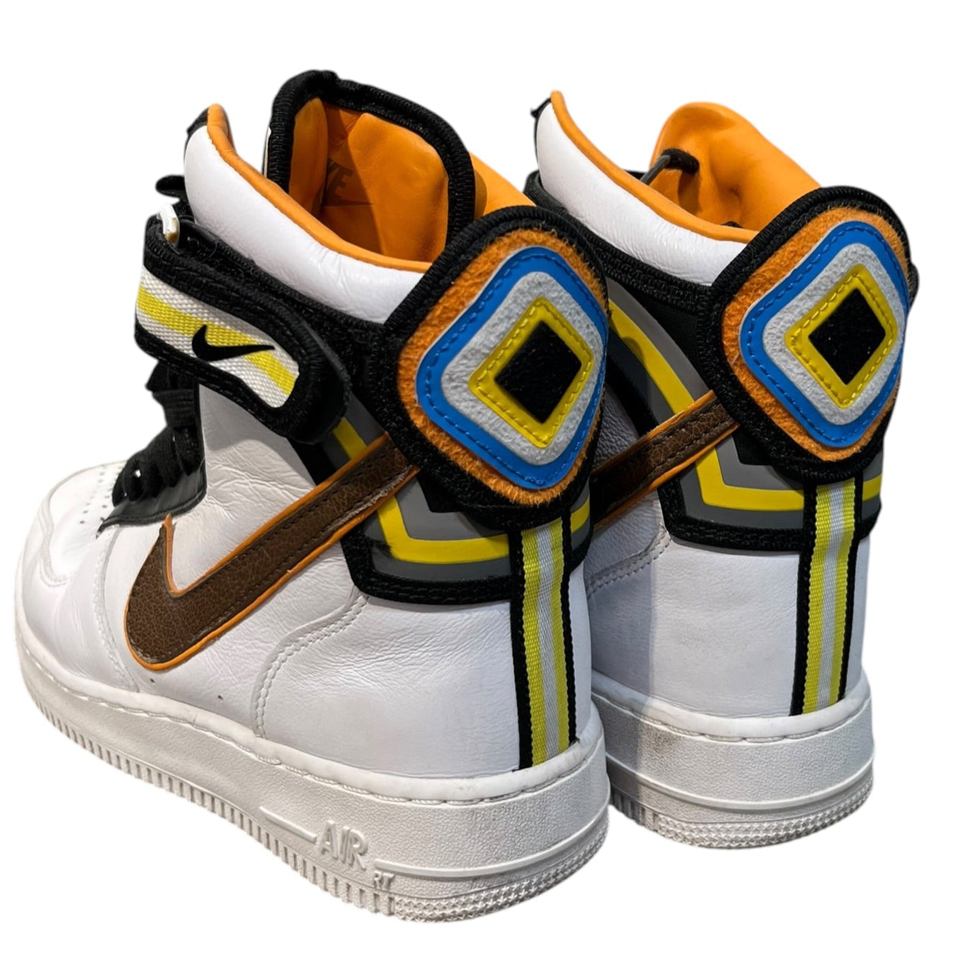 NIKE/Hi-Sneakers/US 5/Leather/WHT/RICARDO TISCI, BRWN SWOOSH view 2