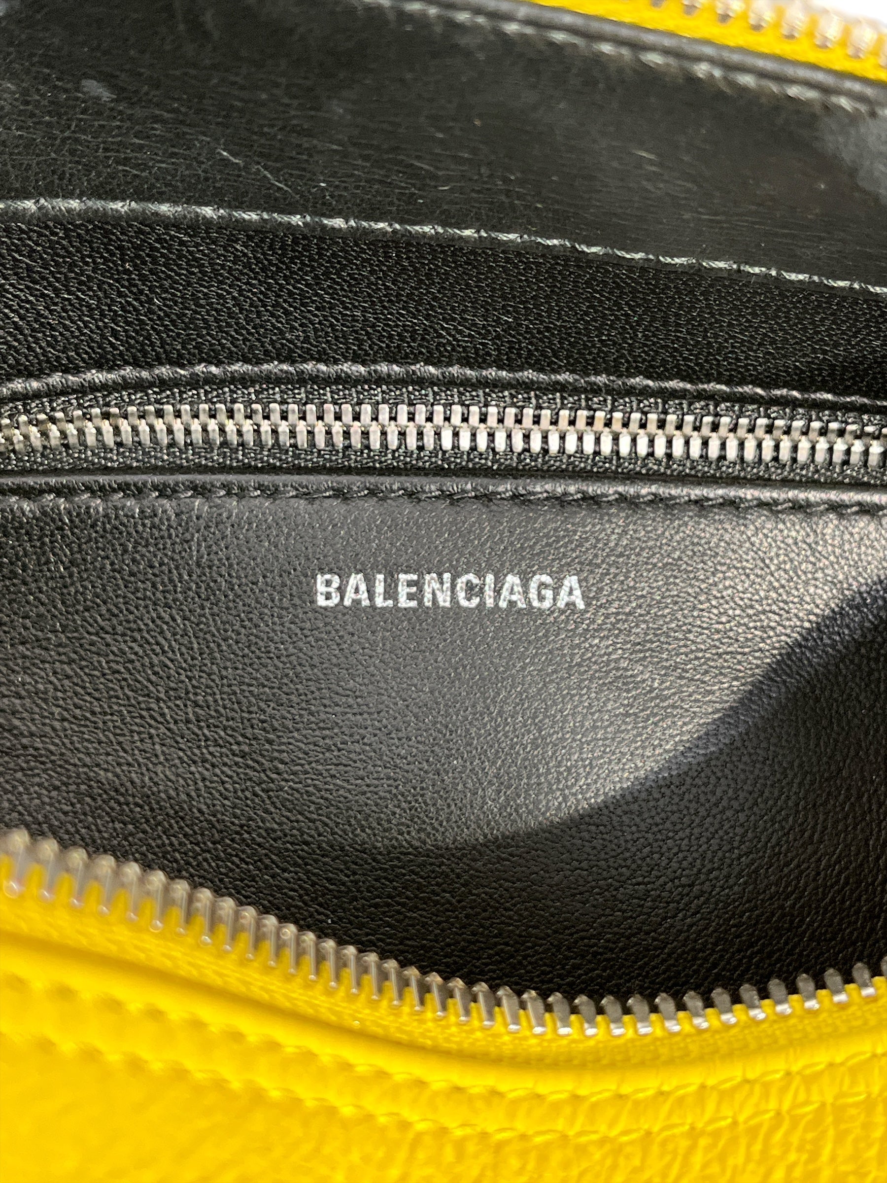 BALENCIAGA/Hand Bag/Leather/YEL/TRIANGLE HANDLE BAG view 3