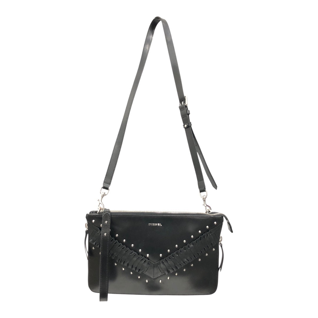 DIESEL/Tote Bag/Leather/BLK/Studded view 1
