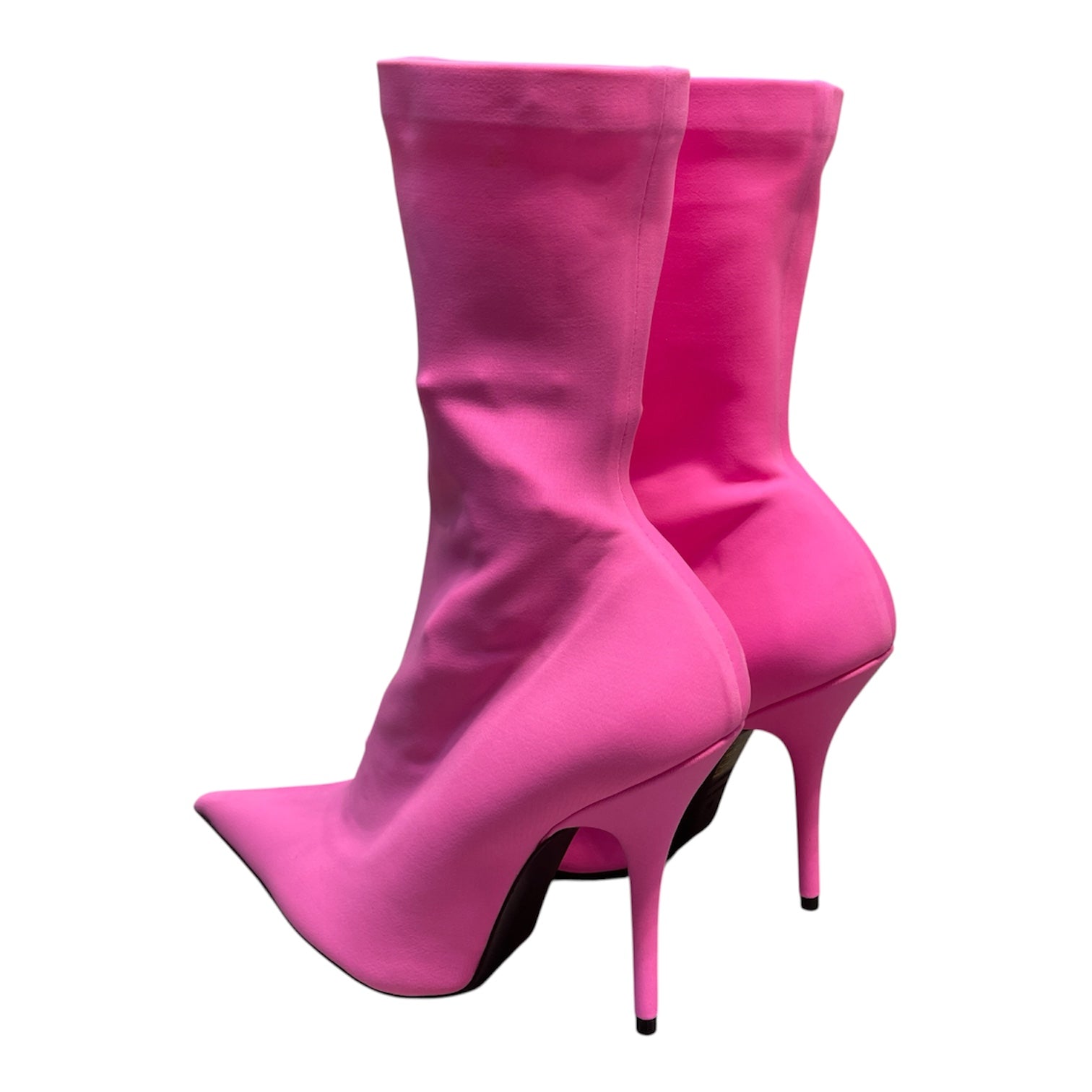 BALENCIAGA/Booties/EU 38/Polyester/PNK/KNIFE BOOTIE view 2