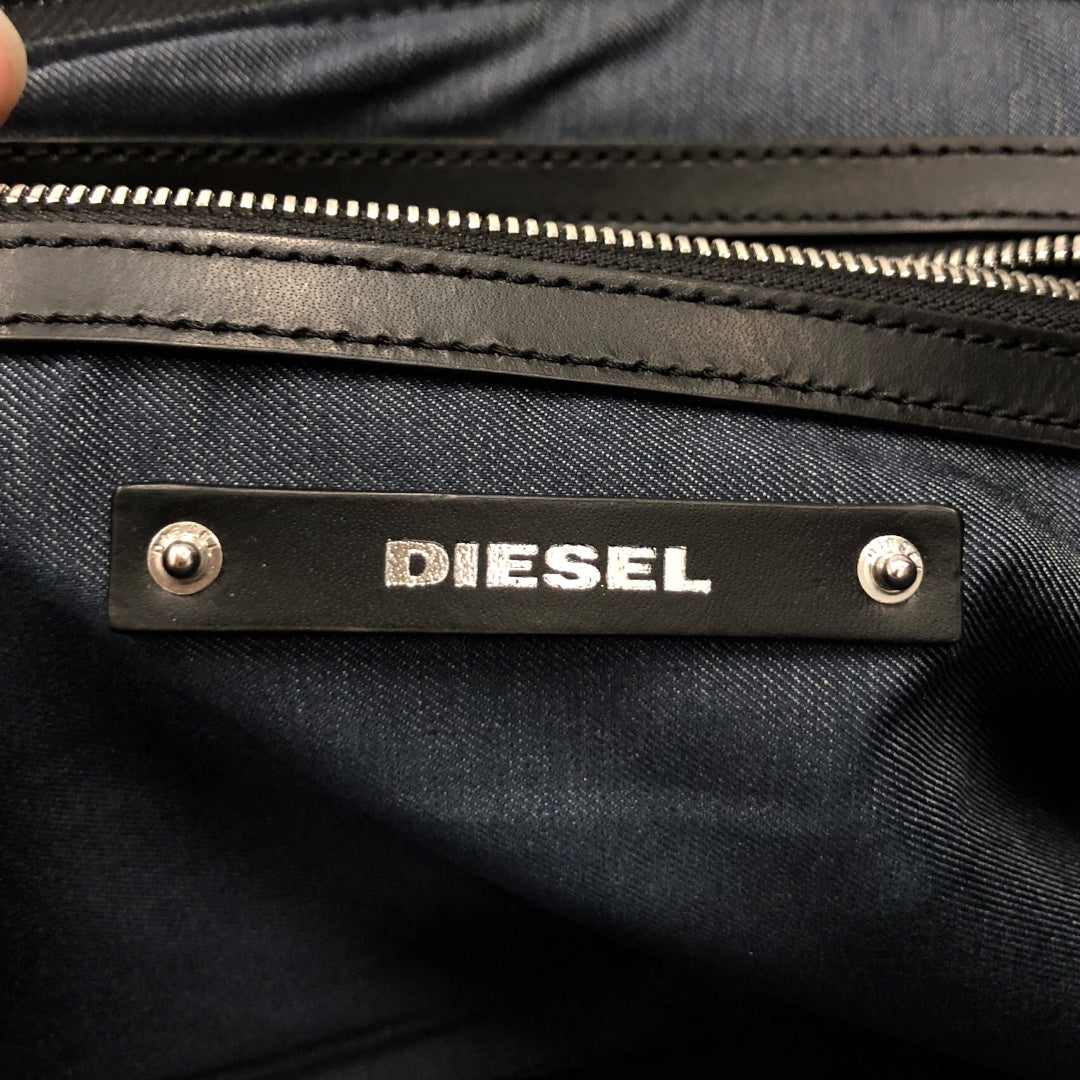 DIESEL/Tote Bag/Leather/BLK/Studded view 9