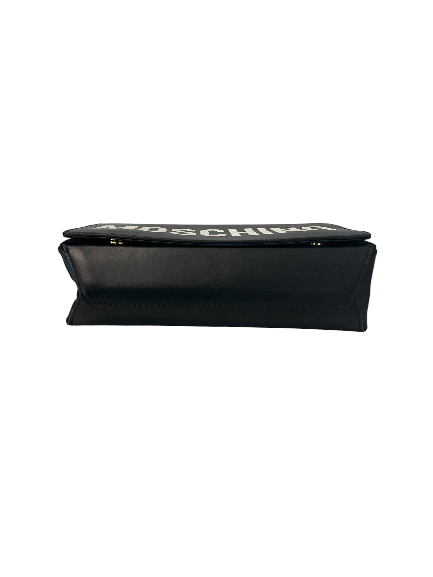 MOSCHINO/Bag/Graphic/Leather/BLK/LOGO PRINT CROSSBODY view 5