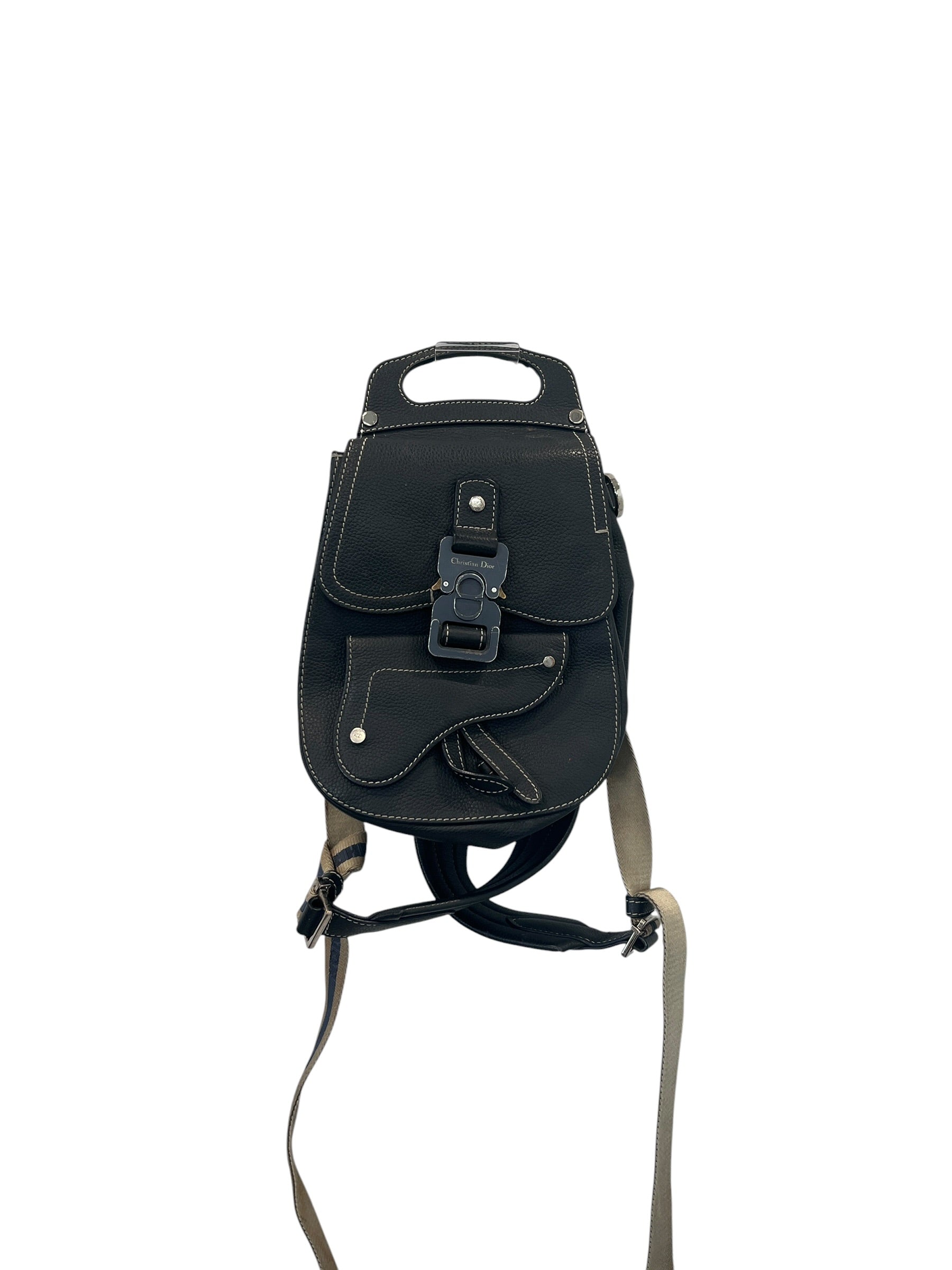Christian Dior/Backpack/Leather/GRY/MINI DIOR BACKPACK view 1