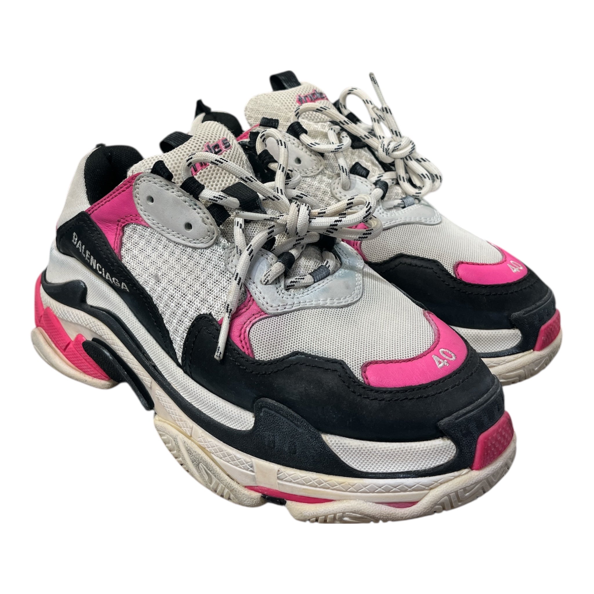 BALENCIAGA/Low-Sneakers/EU 40/Polyester/PNK/TRIPLE S view 1