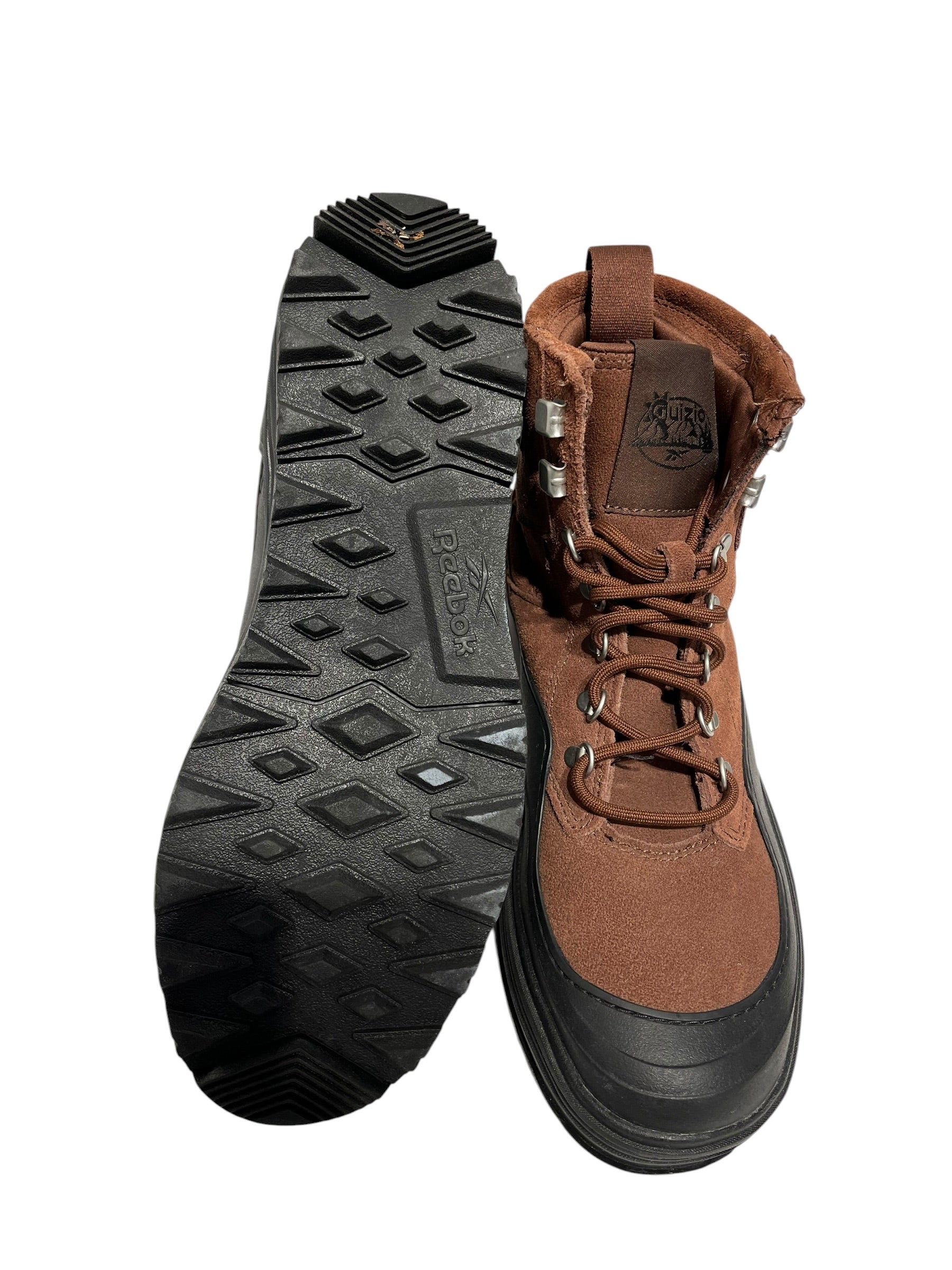 Reebok/Lace Up Boots/US 7.5/Suede/BRW/BLACK RUBBER SOLES/BROWN view 6