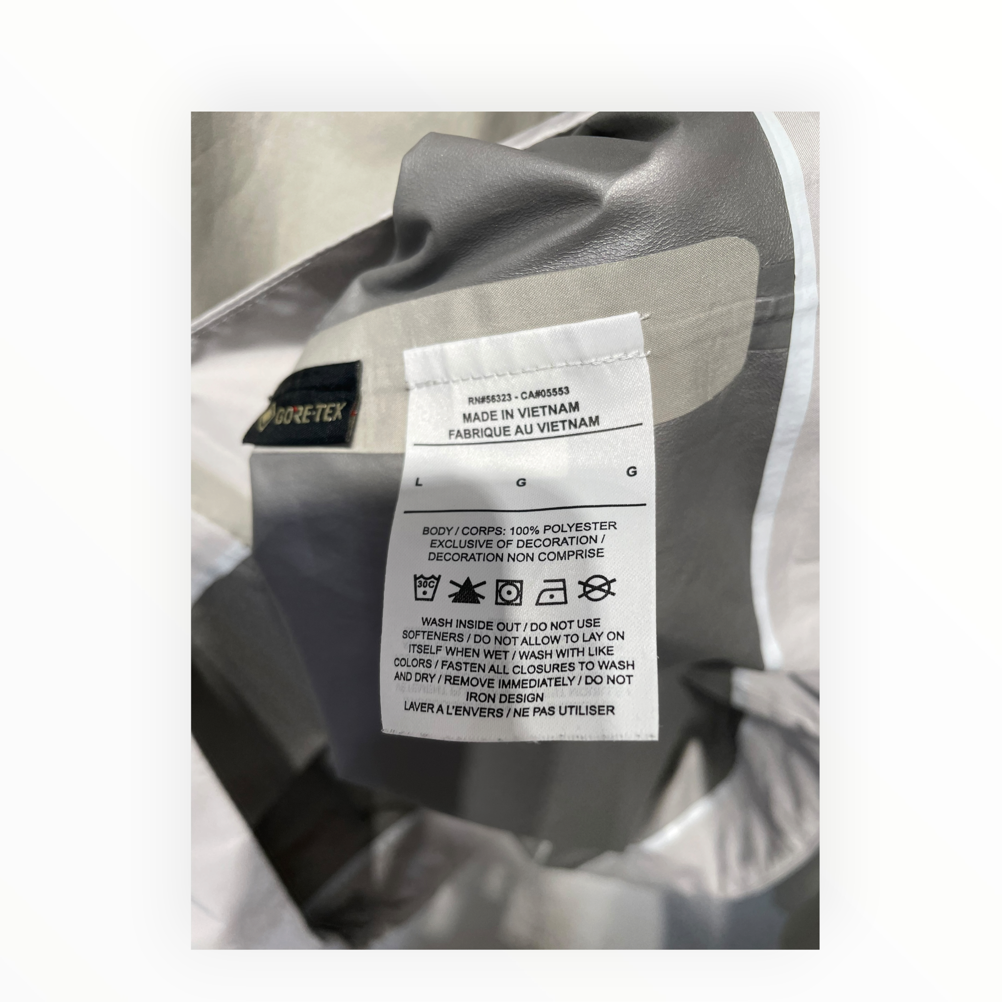 NIKE ACG/Windbreaker/L/Polyester/CRM/goretex view 4