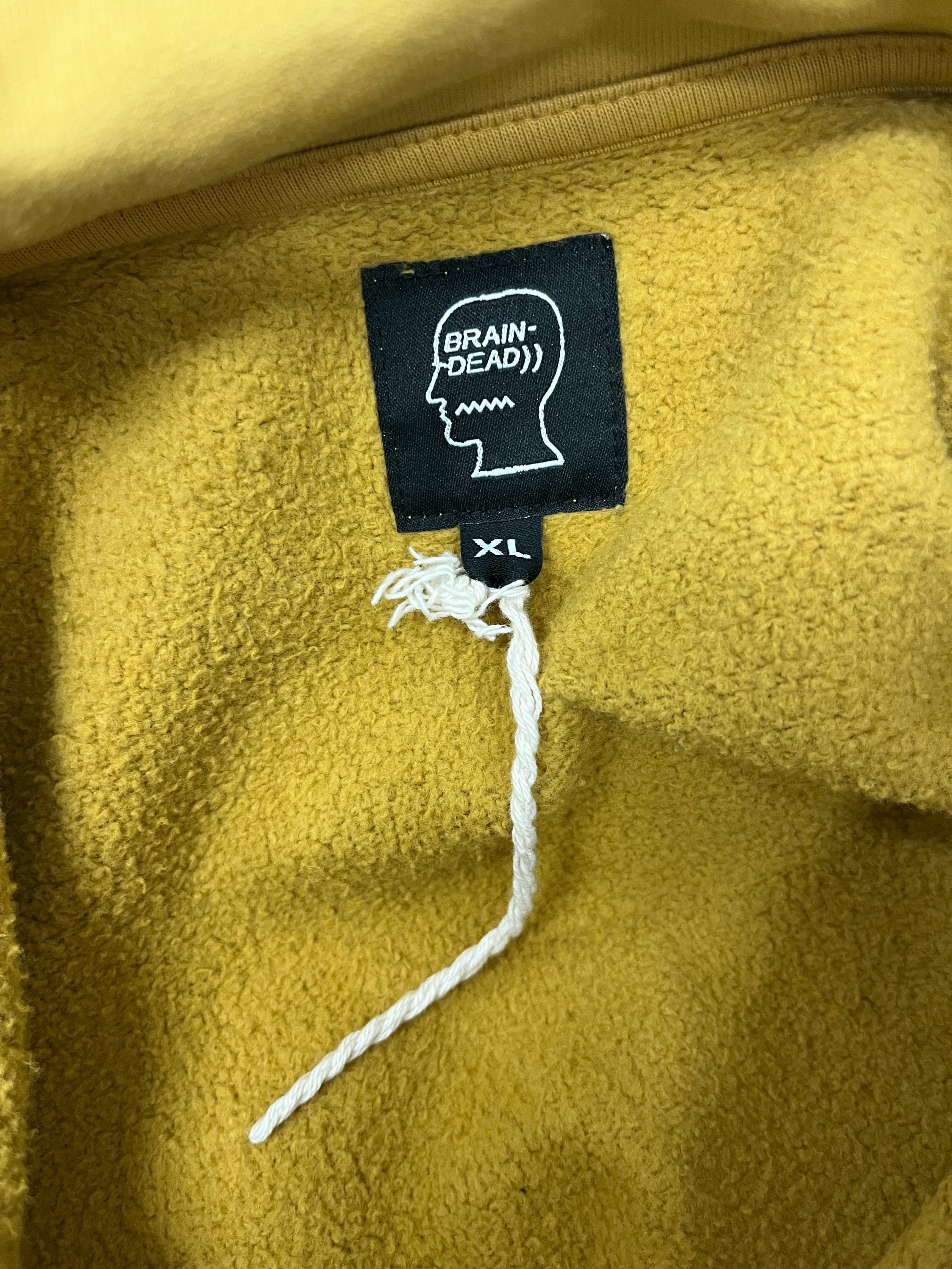 Brain Dead/Hoodie/XL/Cotton/YEL/Life Sciences view 3
