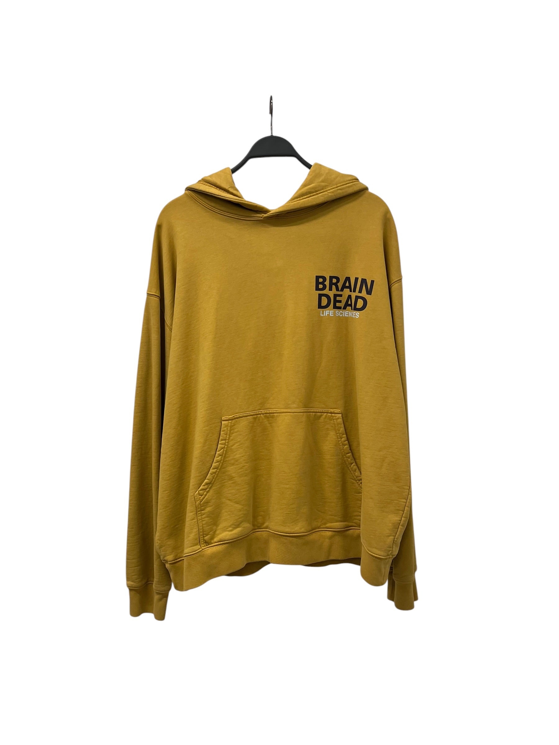 Brain Dead/Hoodie/XL/Cotton/YEL/Life Sciences view 1