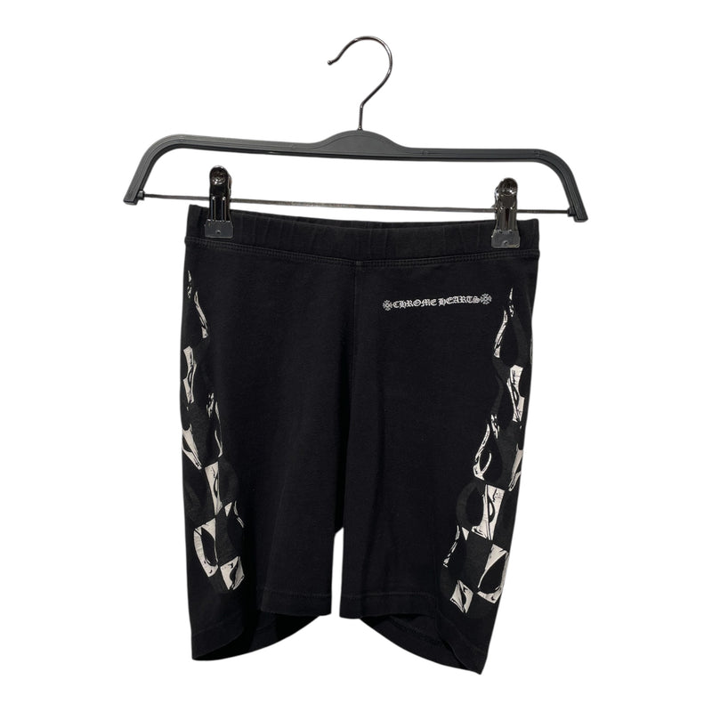 CHROME HEARTS/Shorts/XS/Graphic/Cotton/BLK/MATTY BOY BIKER SHORTS