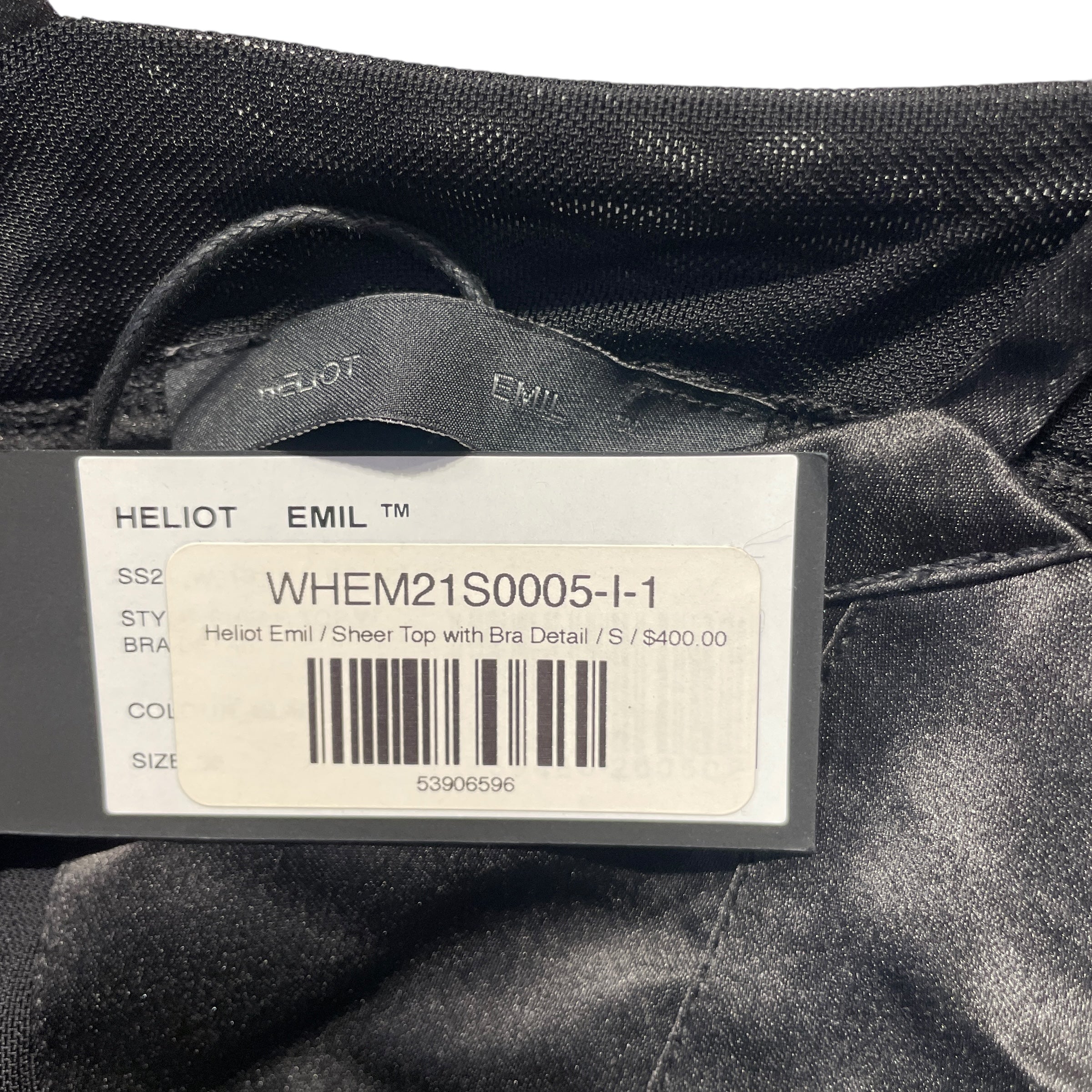HELIOT EMIL/LS Blouse/S/Nylon/BLK/ view 4