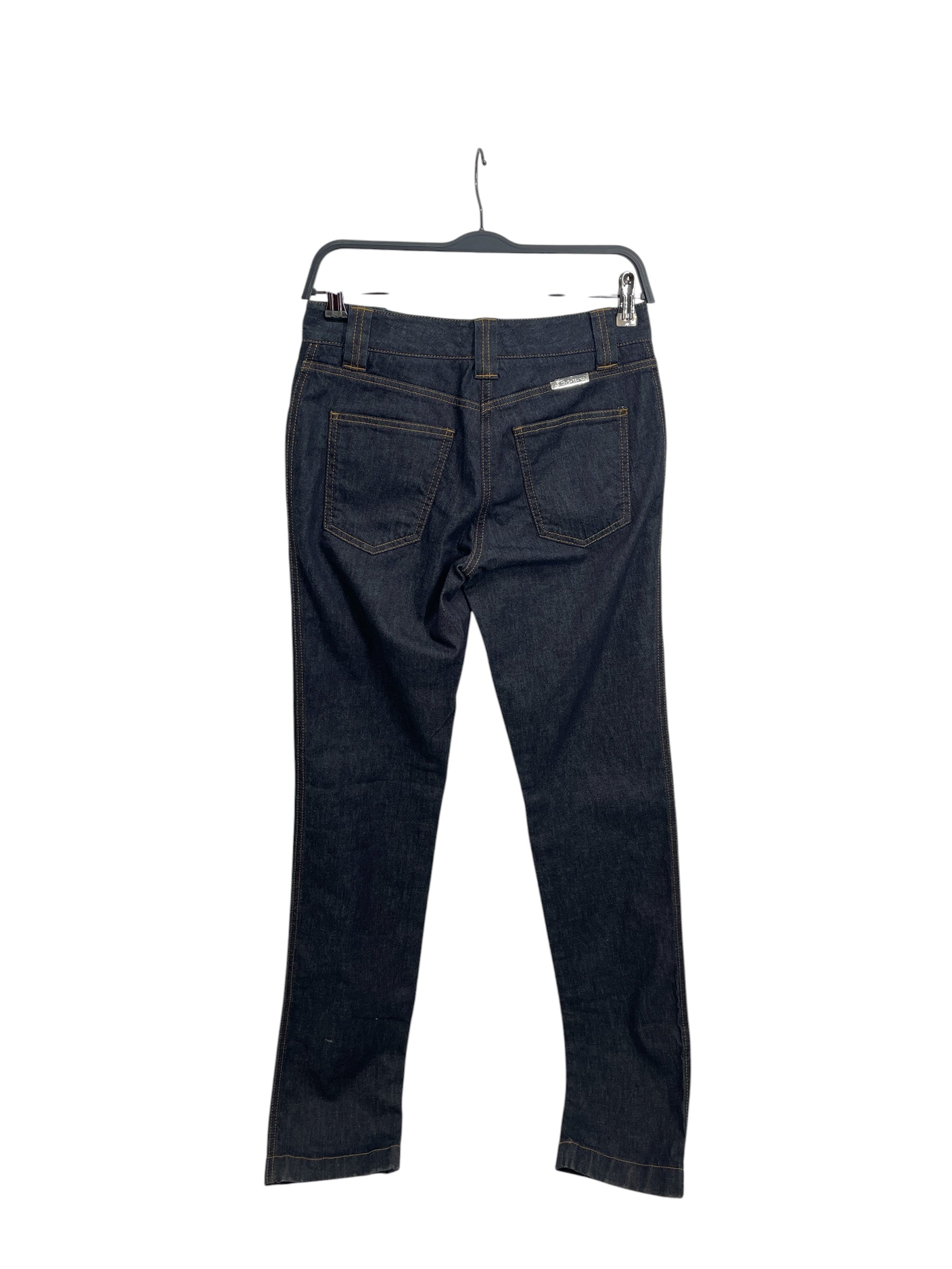 DOLCE&GABBANA/Straight Pants/38/Denim/NVY/RAW DENIM CUT OUT PCKTS view 3