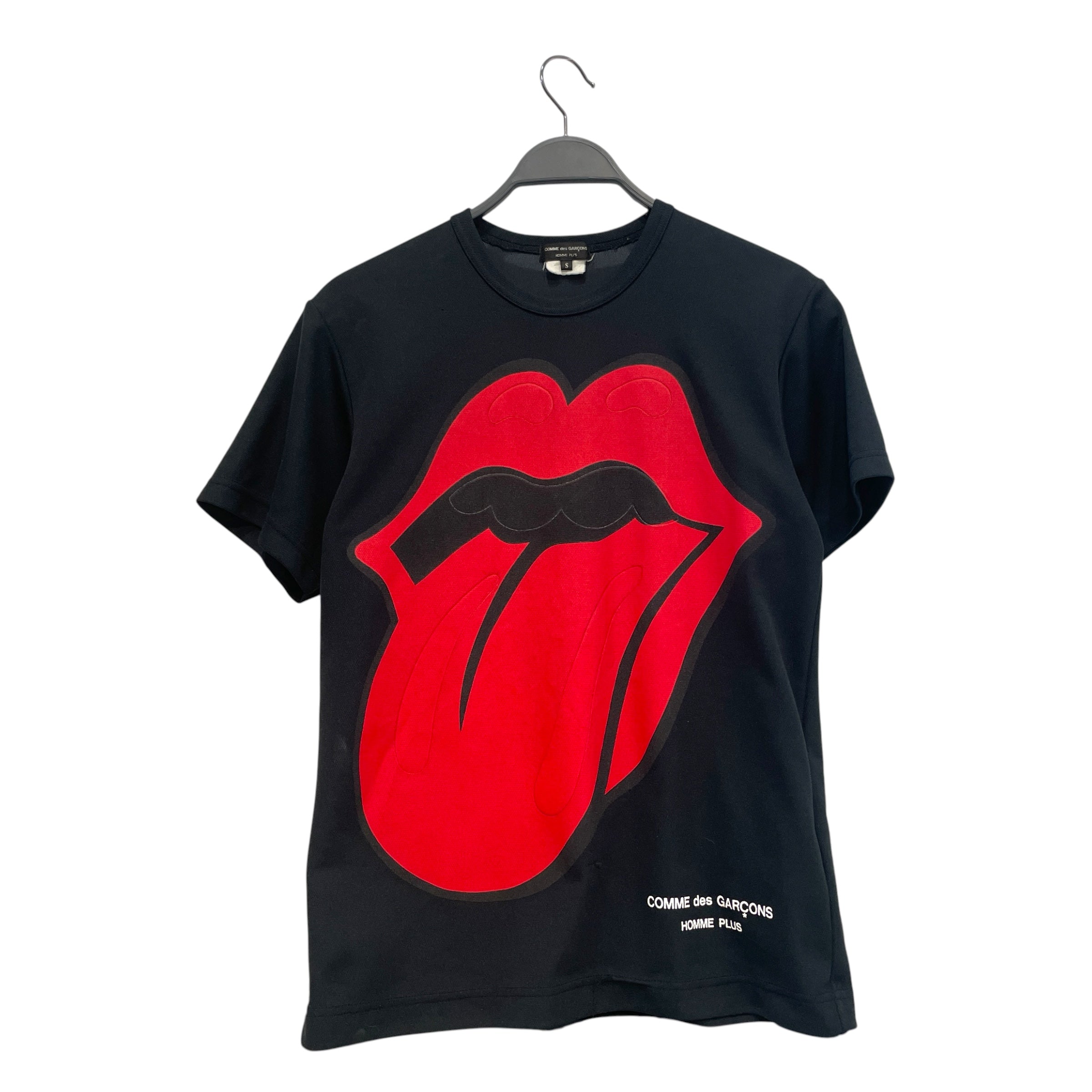 COMME des GARCONS HOMME PLUS/T-Shirt/S/Nylon/BLK/Graphic/Stones 2006 'Rip&Tongue' view 1