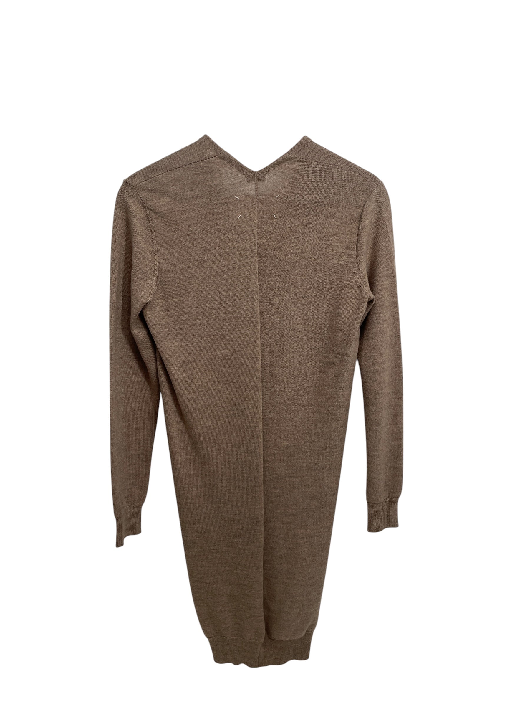 Maison Martin Margiela/Sweater/S/Wool/KHK/LONG SWEATER V NECK view 2
