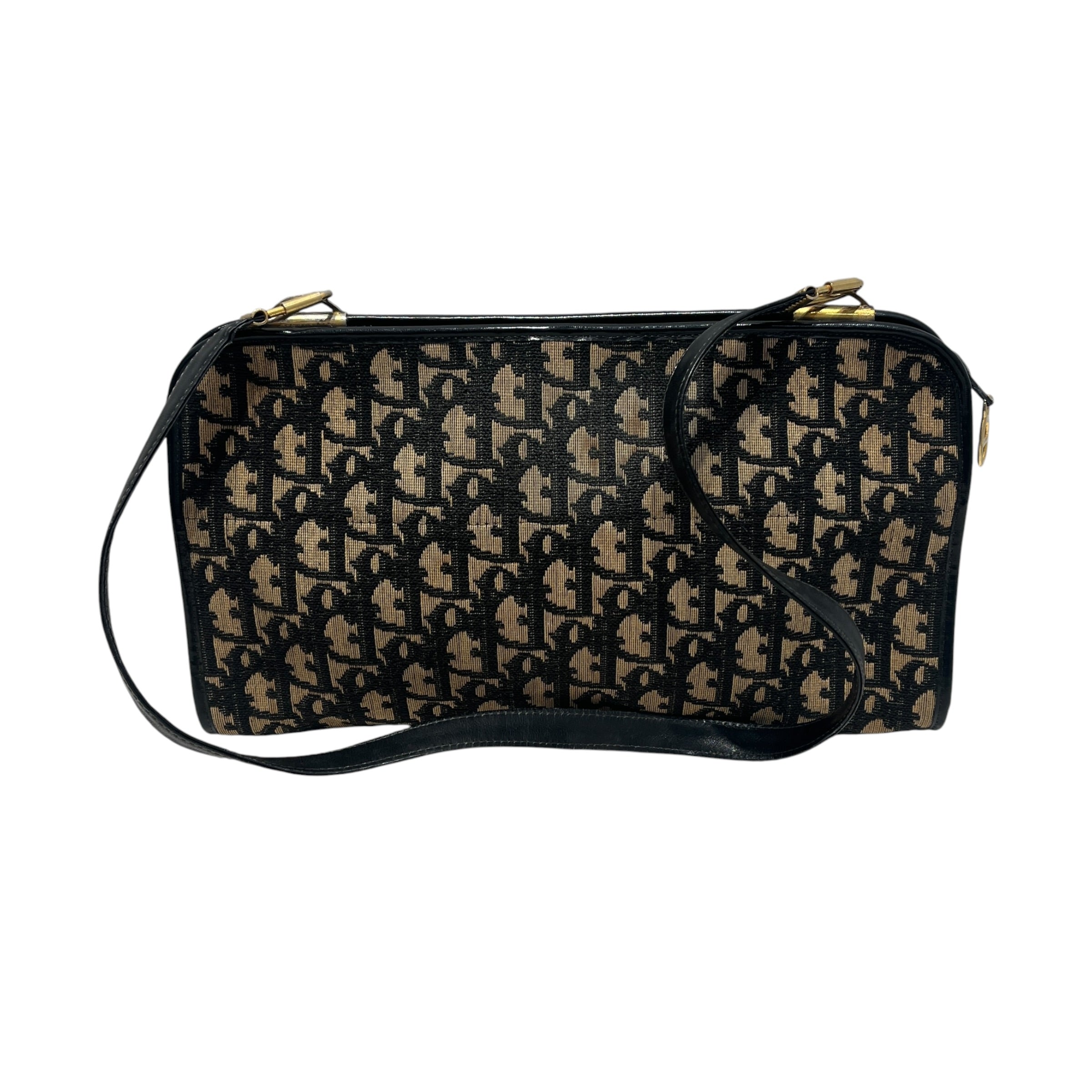 Christian Dior/Bag/Monogram/Cotton/BLK/VTG trotter monogram bag view 2