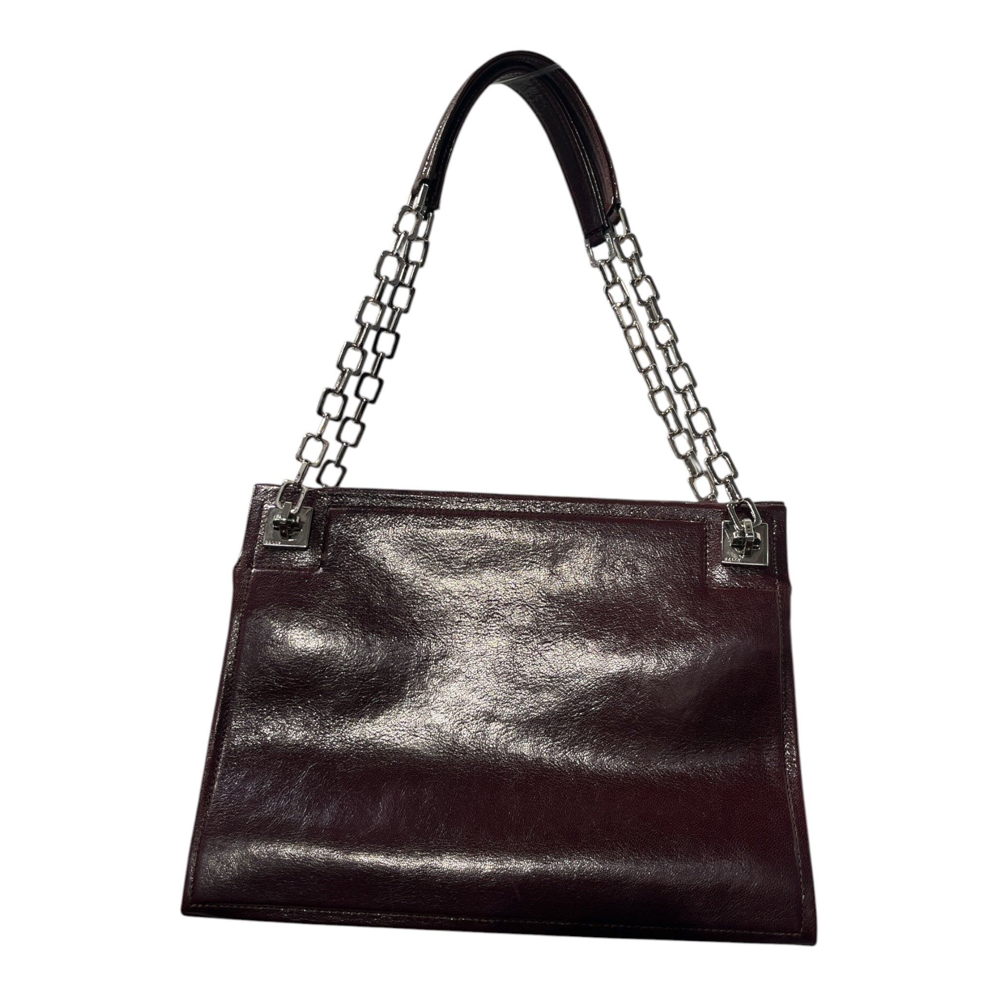 BALLY/Hand Bag/Leather/BRD/CHAIN HANDLES- MAGNET CLASP view 1