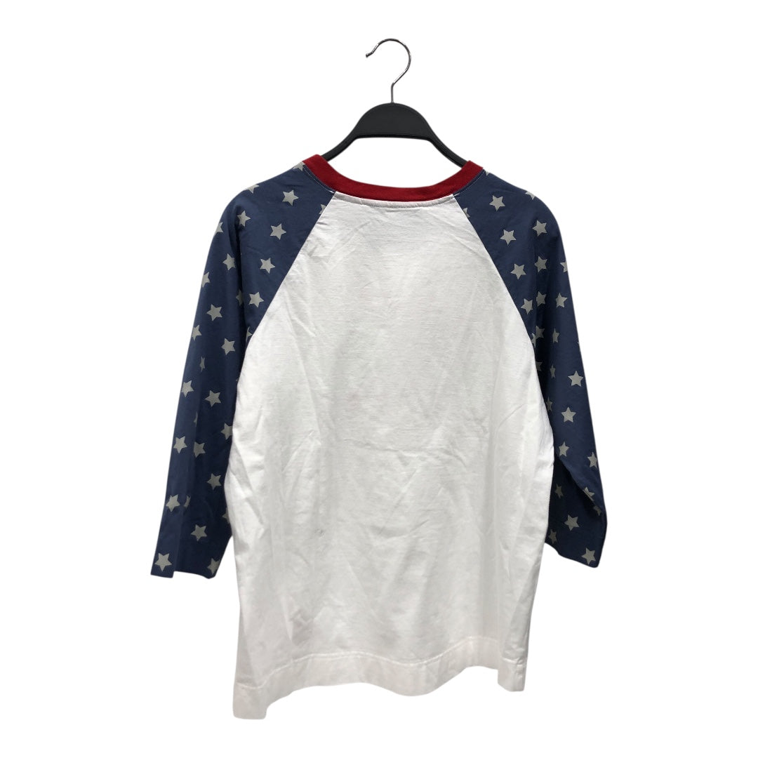 Vivienne Westwood RED LABEL/LS T-Shirt/00/Cotton/WHT/Red/White/Blue w/ Star Sleeves view 2