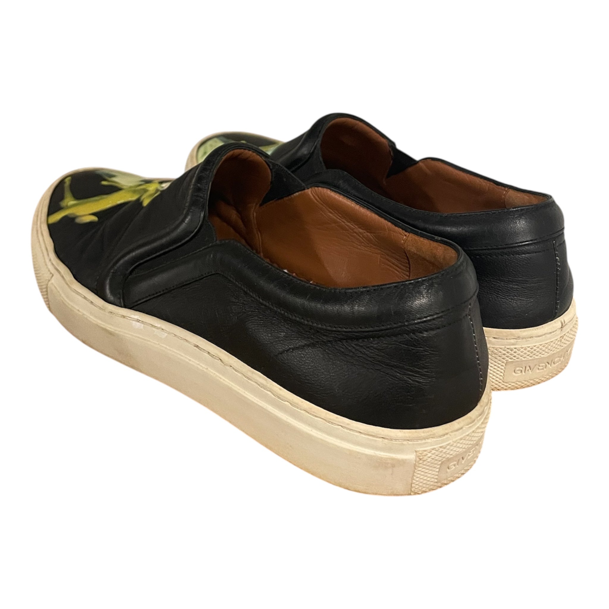GIVENCHY/Low-Sneakers/EU 35/Graphic/Leather/BLK/bambi painting graphic view 2