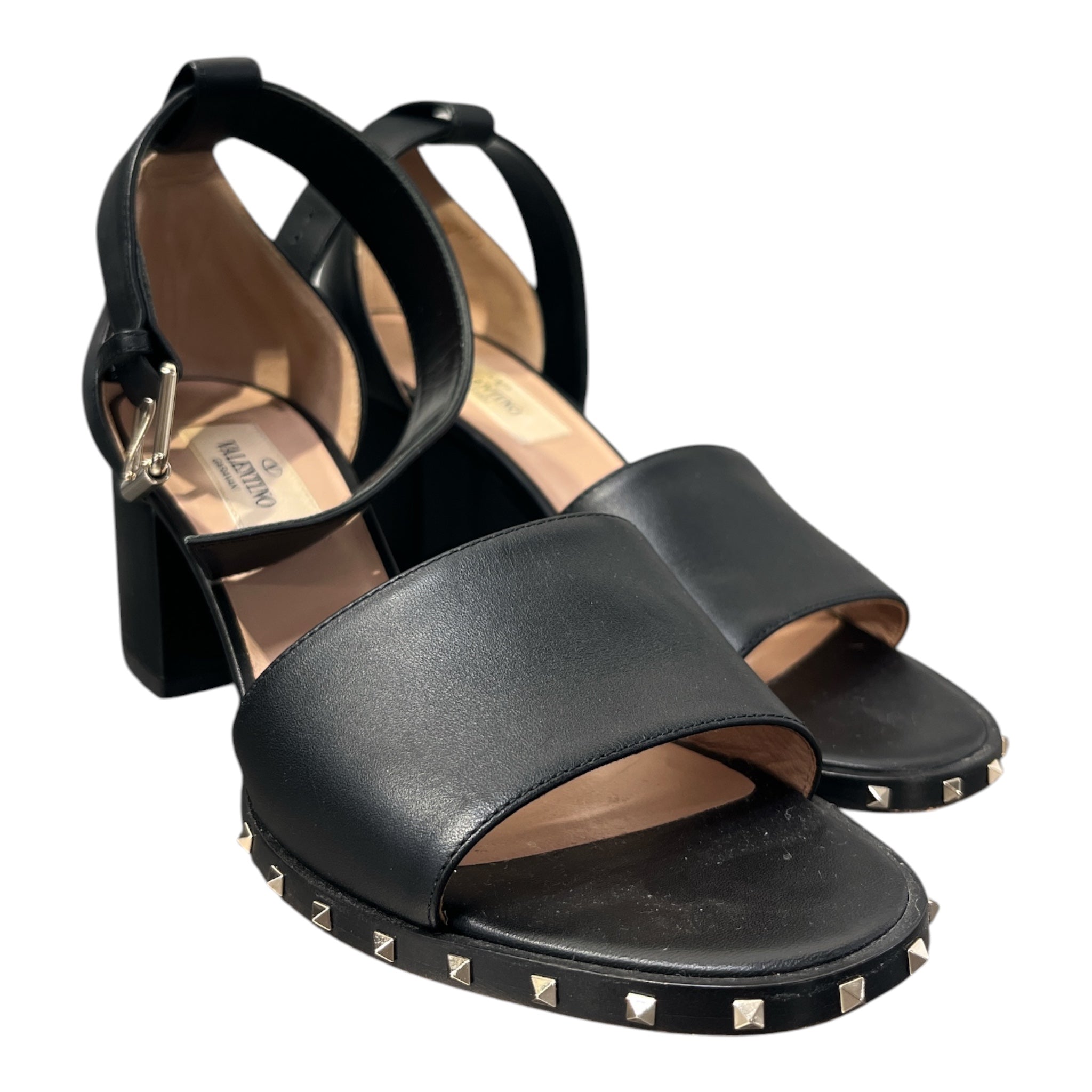 VALENTINO GARAVANI/Heels/EU 35.5/Leather/BLK/STUDD BASE view 1