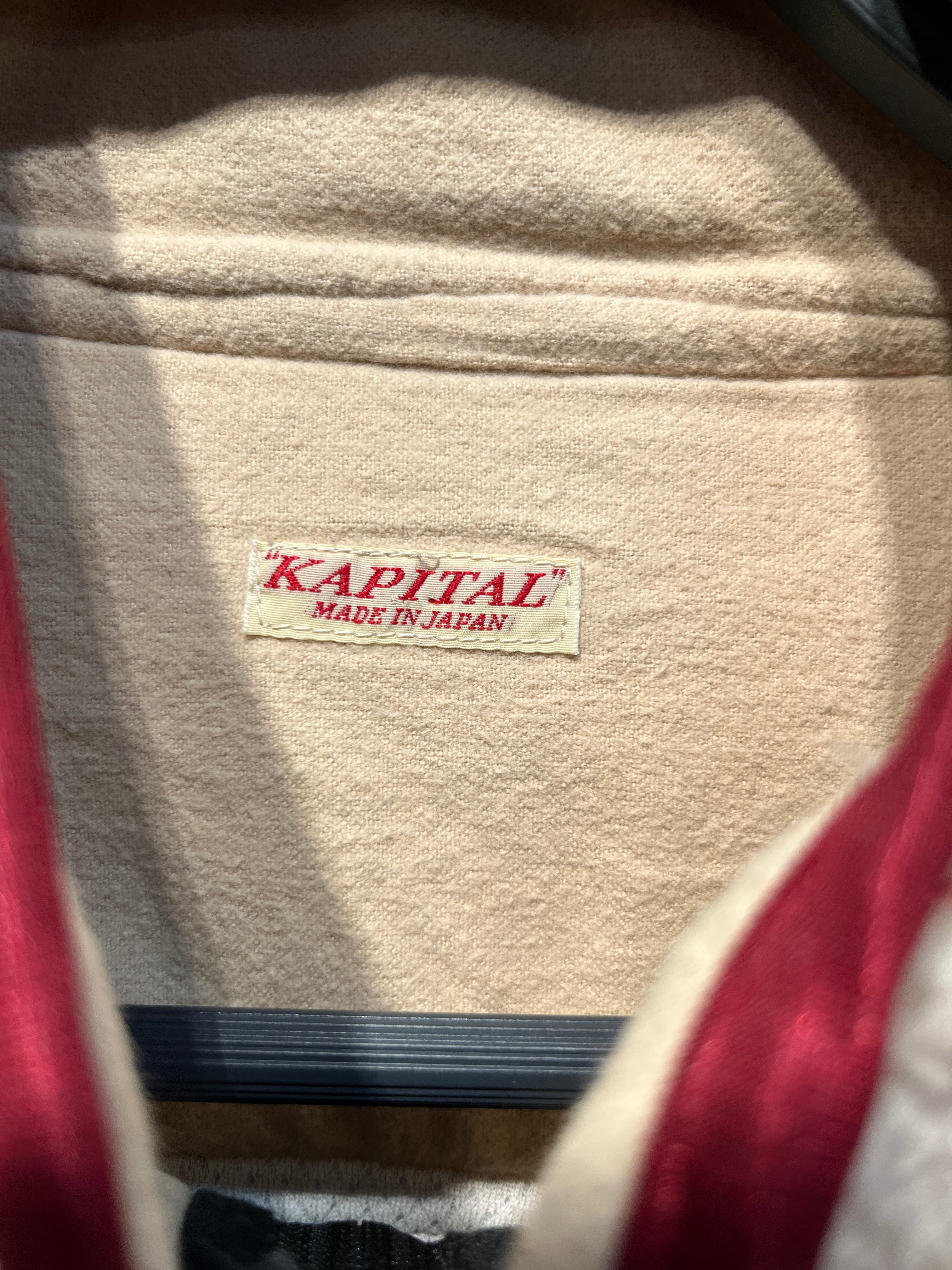 KAPITAL/Windbreaker/4/Polyester/BLU/All Over Print/ view 3
