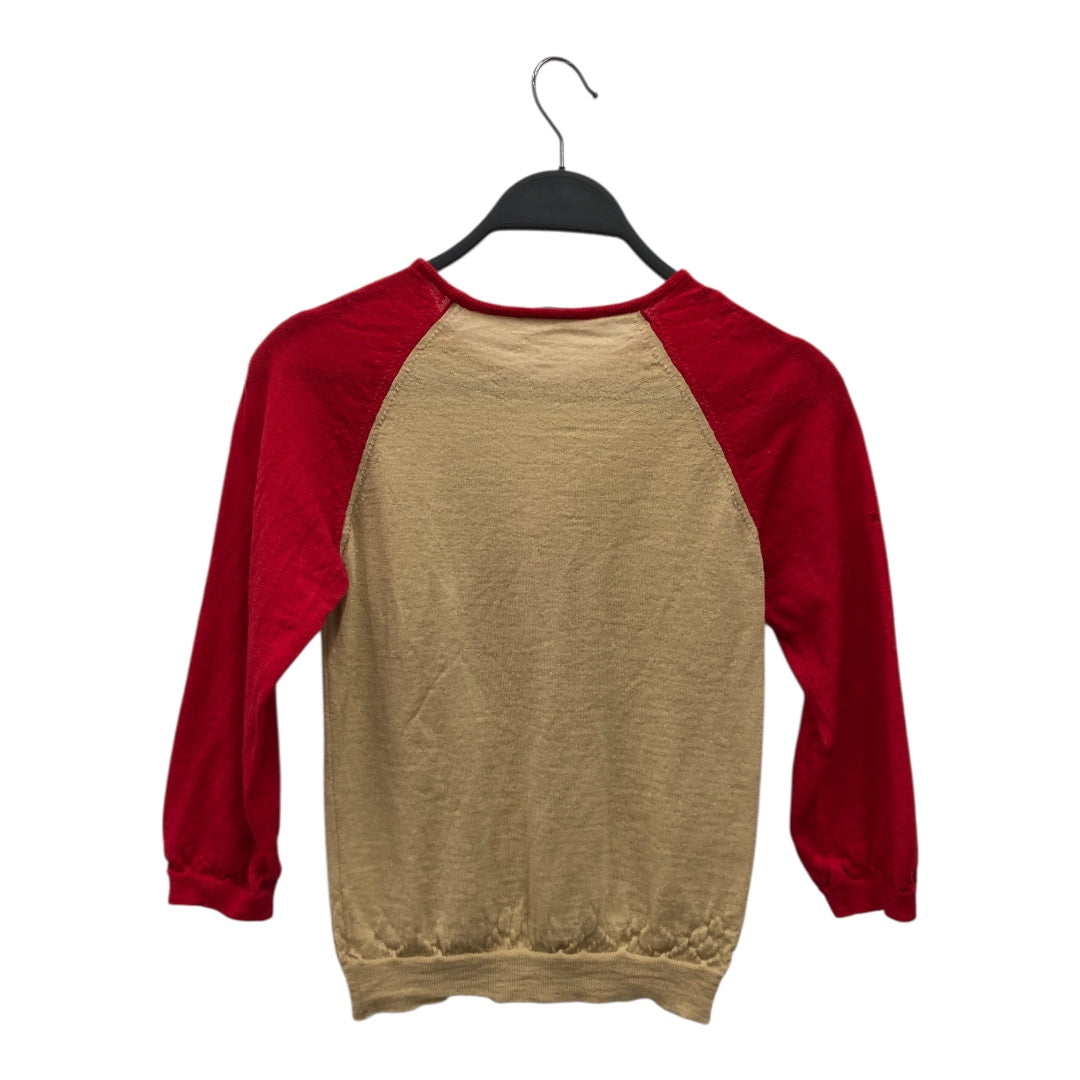MIU MIU/Sweater/40/Cotton/BEG/Red Sleeves view 2