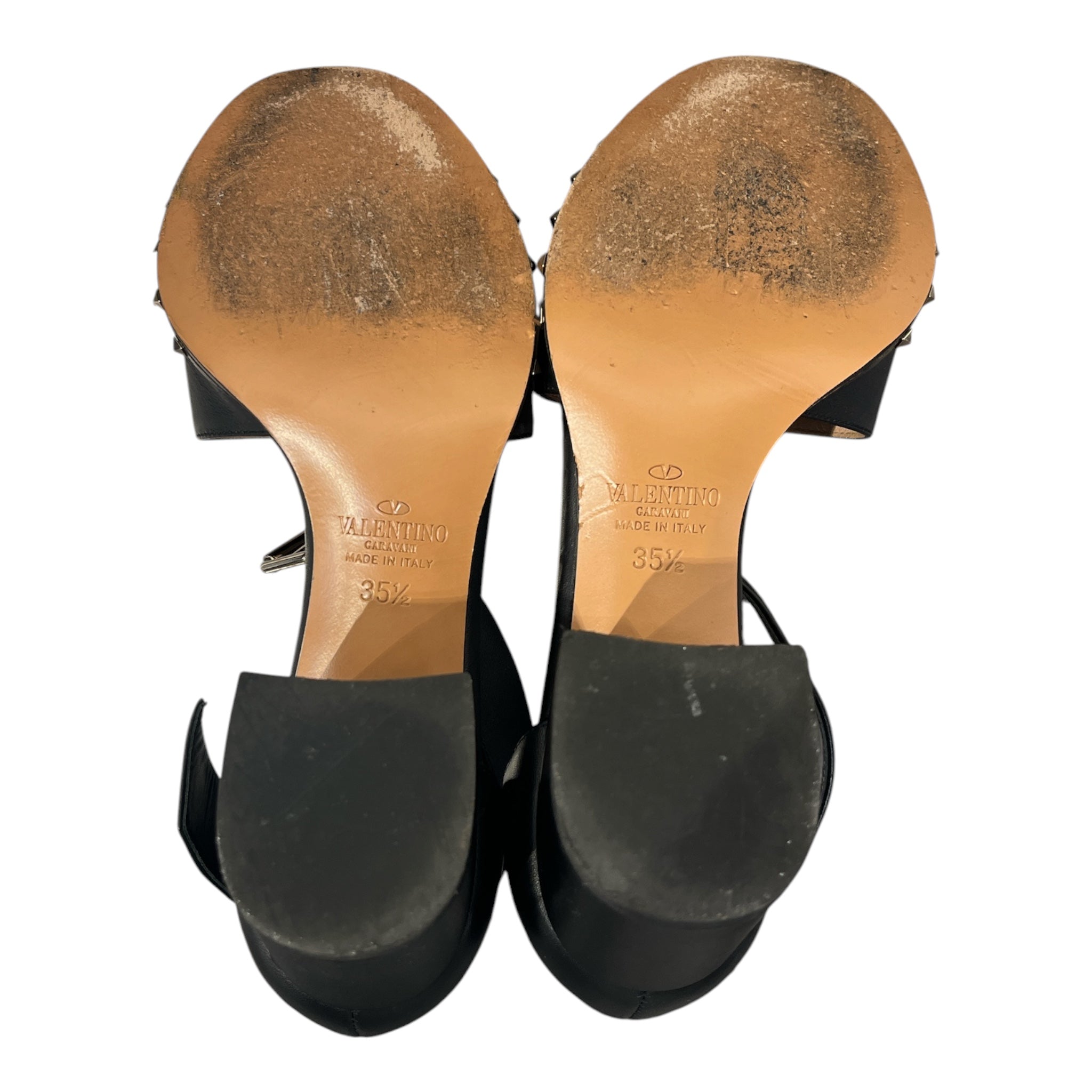 VALENTINO GARAVANI/Heels/EU 35.5/Leather/BLK/STUDD BASE view 3