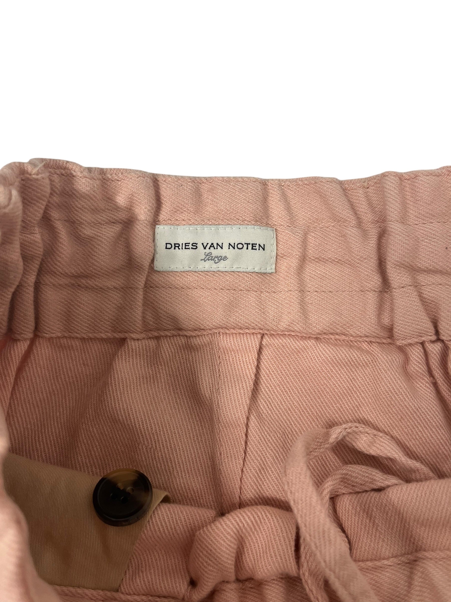 DRIES VAN NOTEN/Shorts/L/Linen/PNK/OVERSIZED/LONG view 3