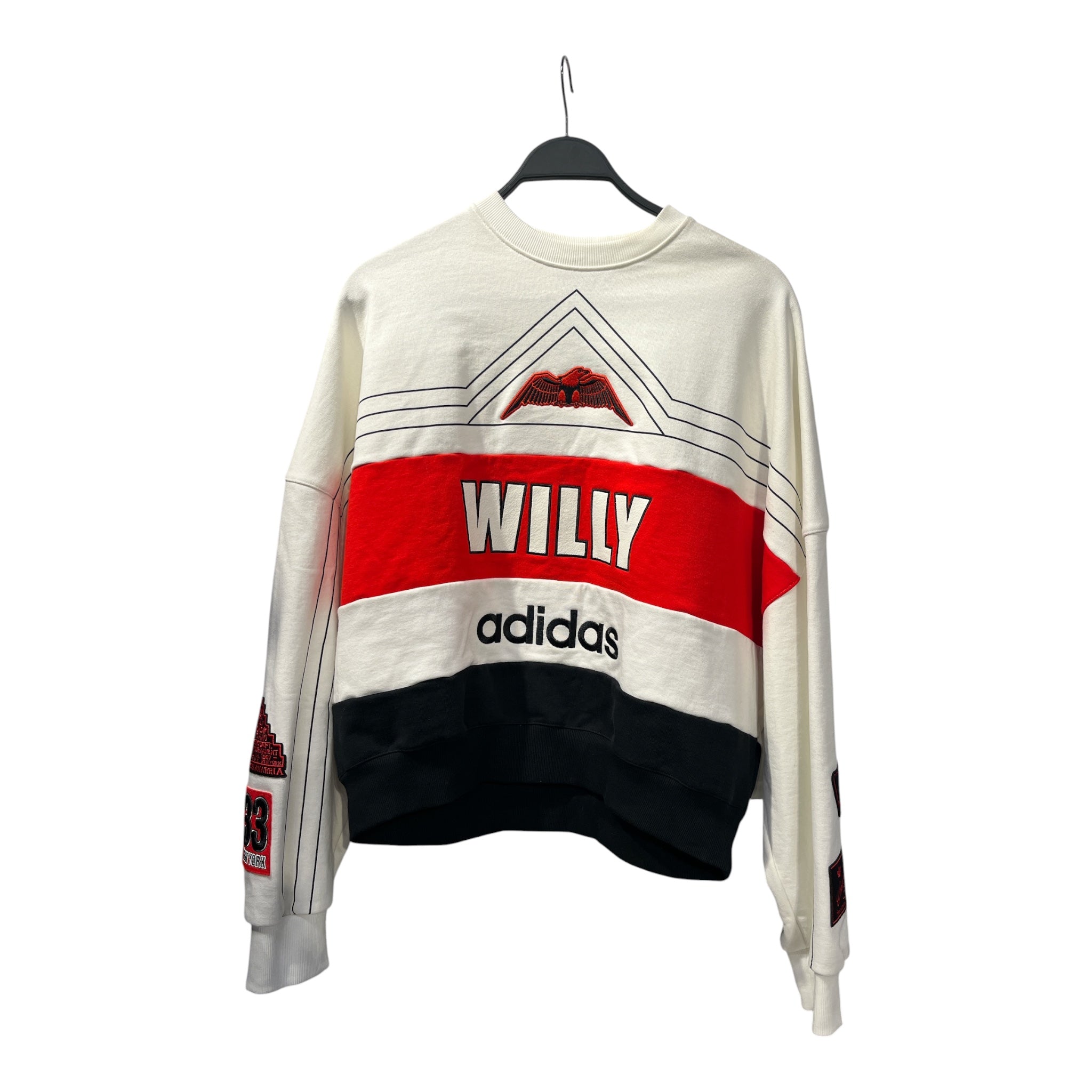 adidas/WILLY CHAVARRIA/Sweater/S/Graphic/Cotton/RED/RED STRIPE W BIRD view 1