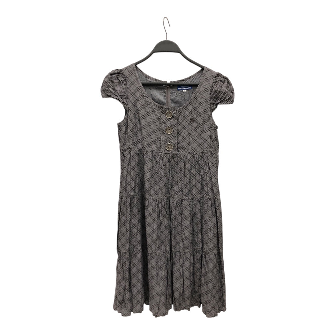 BURBERRY BLUE LABEL/SS Dress/36/Plaid/Cotton/GRY/ view 1