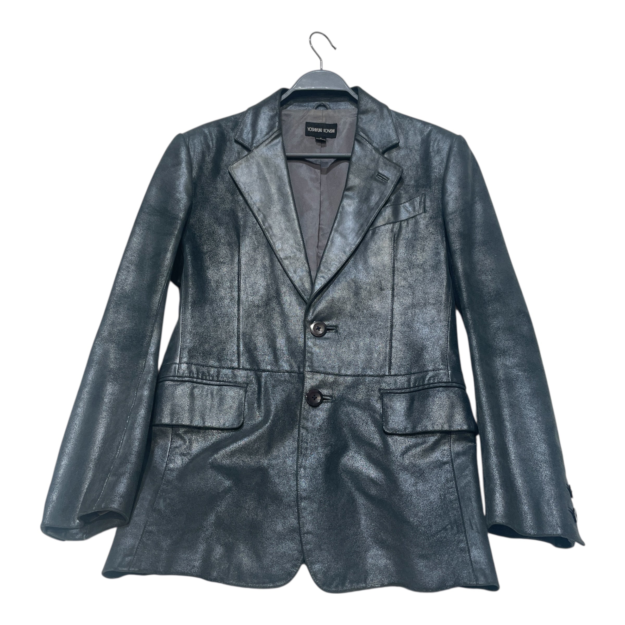YOSHIYUKI KONISHI/Jacket/2/Leather/GRY/Blazer view 1
