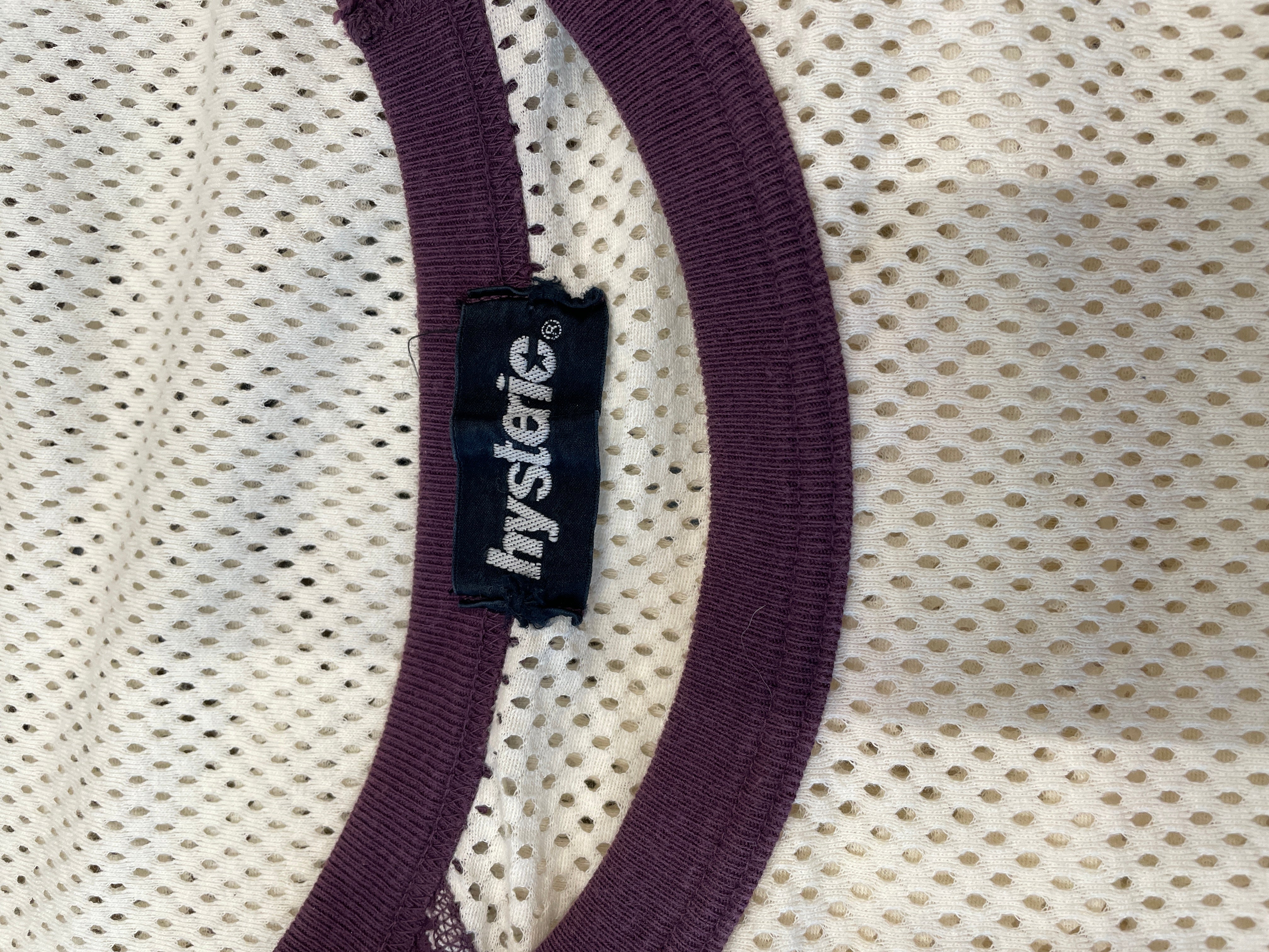 HYSTERIC/LS Shirt/FREE/Polyester/CRM/MESH BASEBALL TE view 3