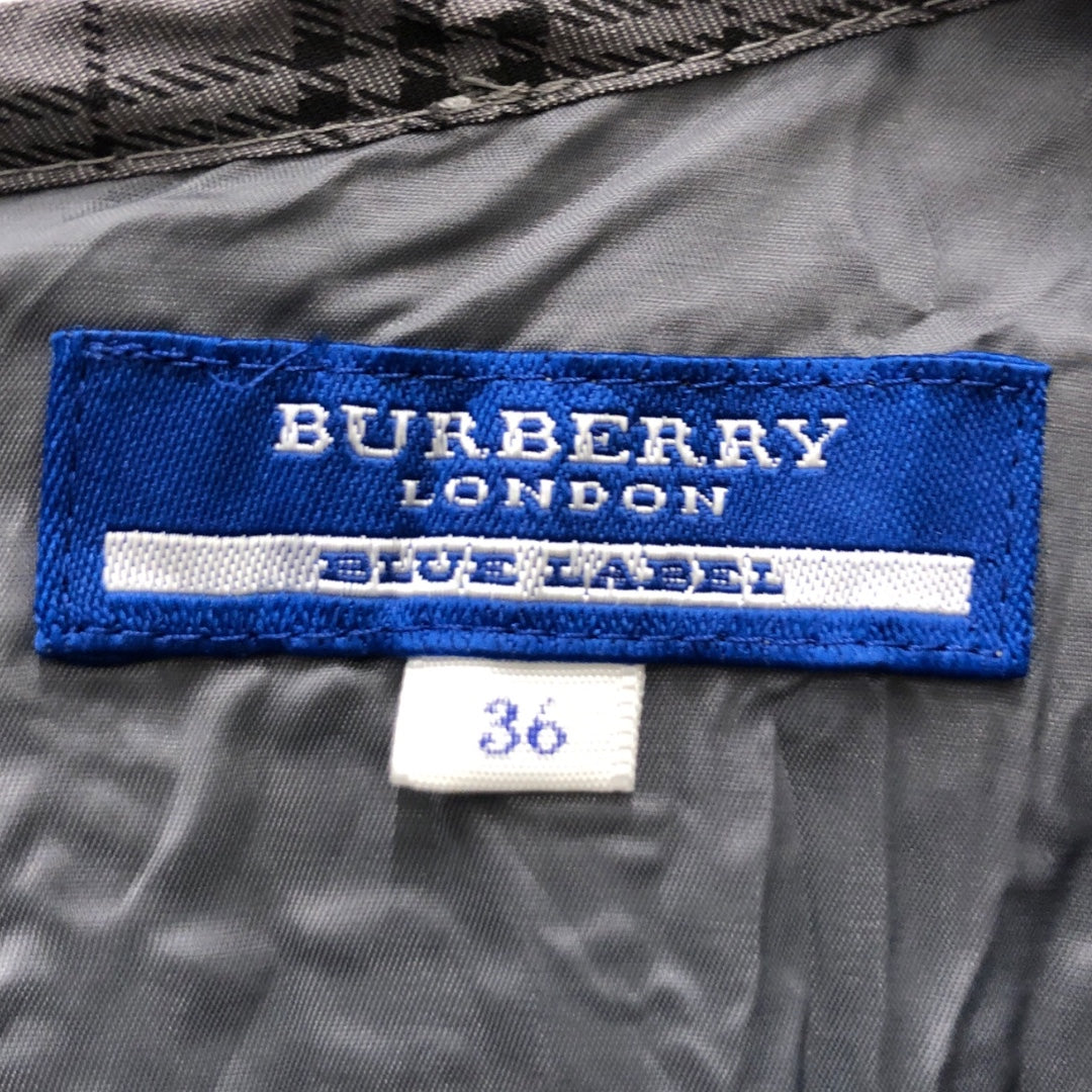 BURBERRY BLUE LABEL/SS Dress/36/Plaid/Cotton/GRY/ view 3