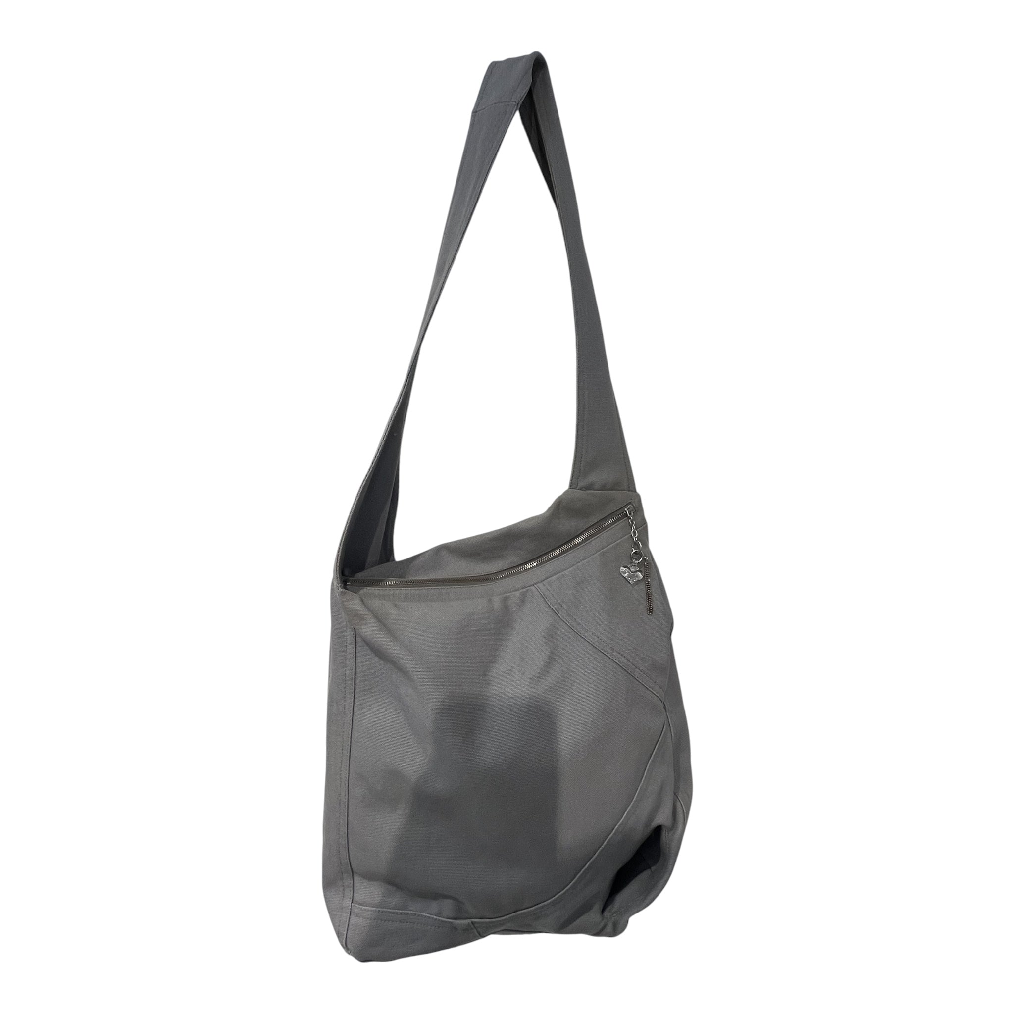 Kiko Kostadinov/Cross Body Bag/Cotton/GRY/00162024 SHOULDERBAG HEART ZIP view 1