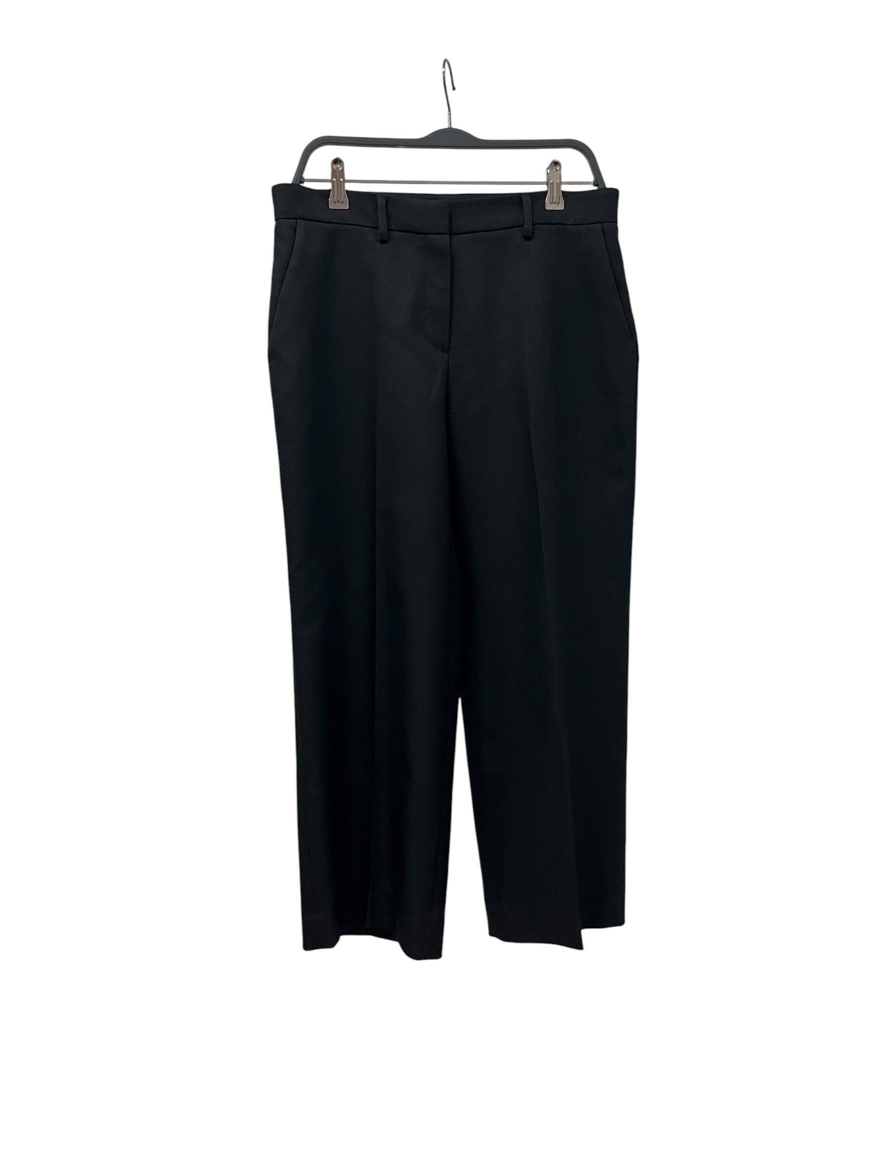 Sandy Liang/Wide Leg Pants/10/Polyester/BLK/WIDE LEG PLEATED view 1