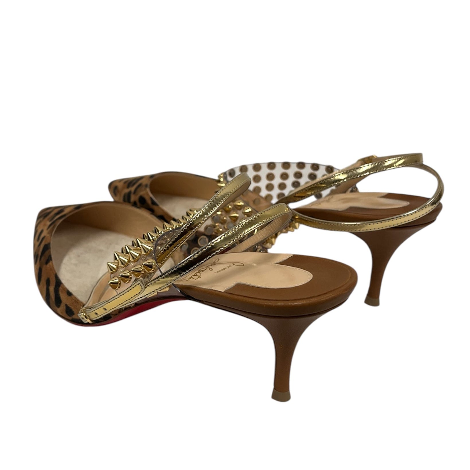 Christian Louboutin/Heels/US 8.5/Leopard/Suede/BRW/ view 2