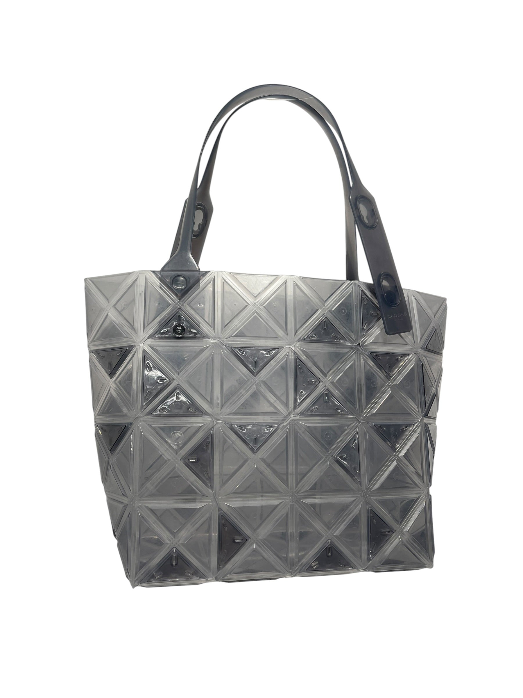 BAO BAO ISSEY MIYAKE/Tote Bag/GRY/PLASTIC GEOMETRIC TOTE BAG view 2