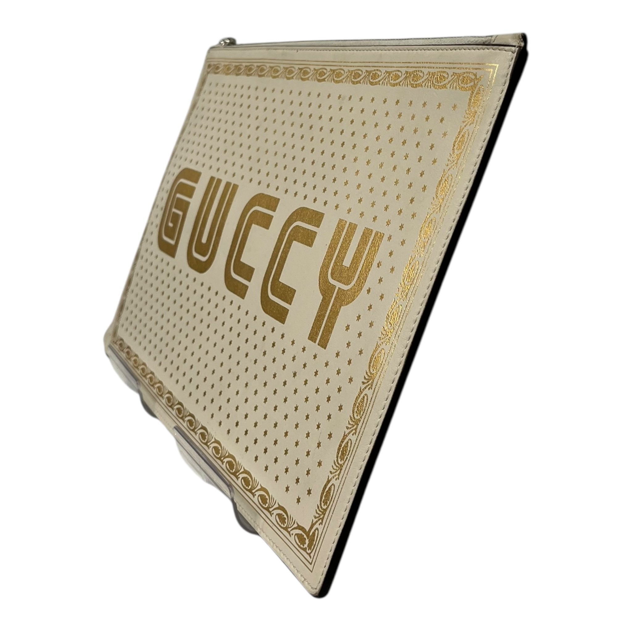 GUCCI/Pouch/All Over Print/Leather/WHT/GUCCY STARS 5104892184 view 3