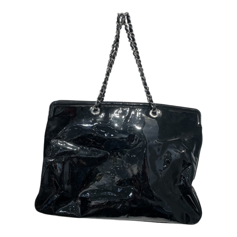 CHANEL/Bag/Leather/BLK/VINYL XL LIPSTICK TOTE