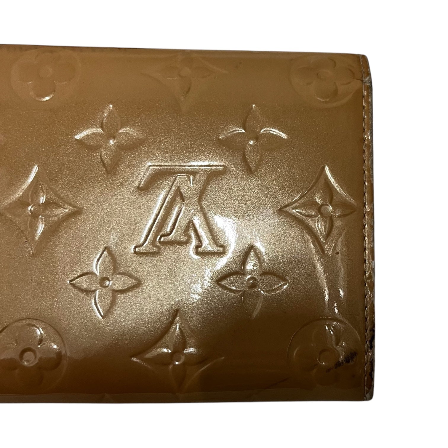 LOUIS VUITTON/Wallet/Monogram/Leather/BEG/L's/monogram view 4