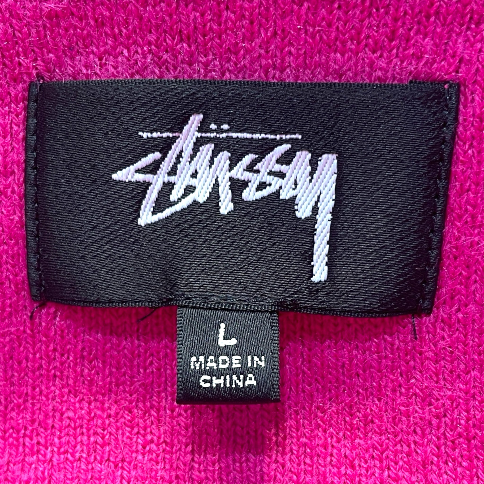 STUSSY/Cardigan/L/Fake Fur/PNK/ view 3